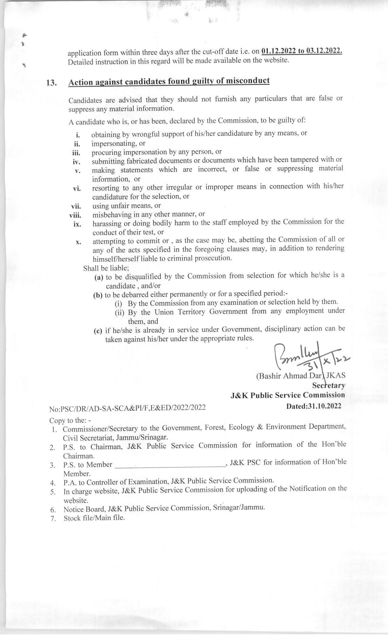 JKPSC Invites Application for 22 Photo Interpreter, Soil Conservation Assistant, More Vacancies Recruitment 2022 - Page 7
