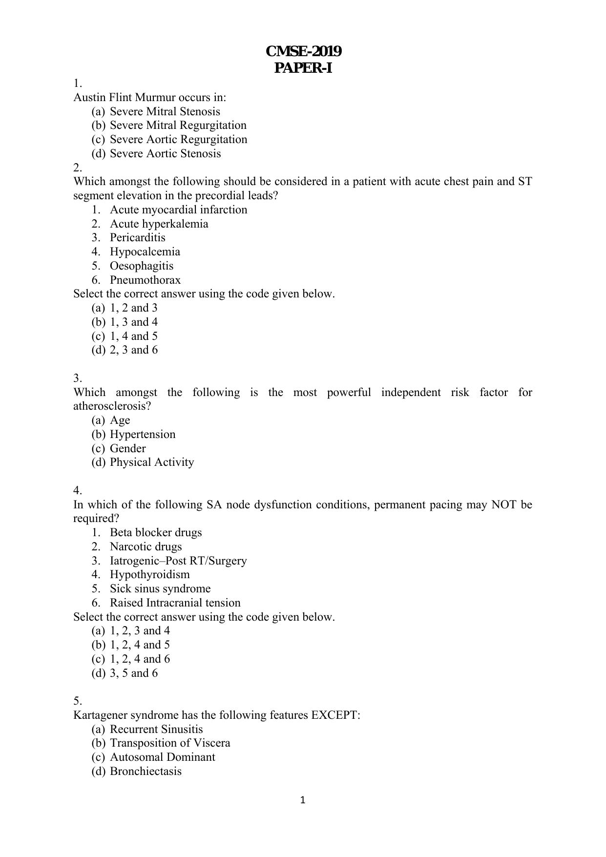 GPSC GMHS Class1 & Class 2 Previous Papers - Page 1