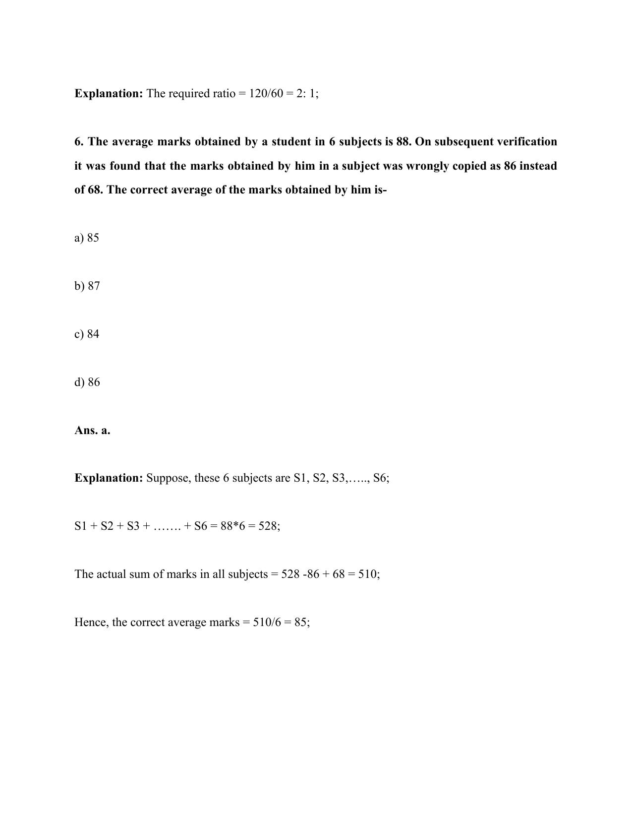 VCRC Quantitative Aptitude Old Papers - Page 6