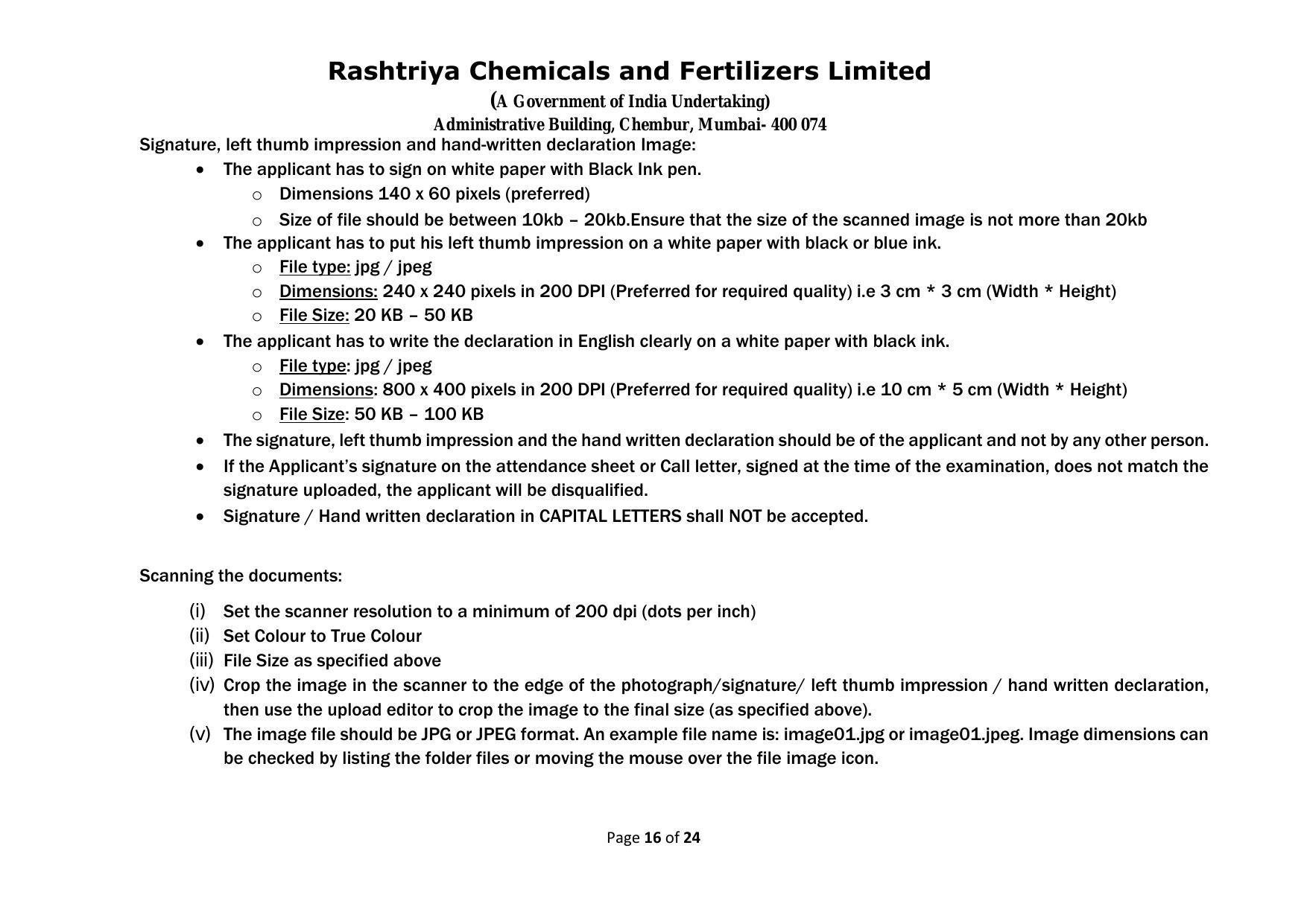 Rashtriya Chemicals & Fertilizers Limited Invites Application for 18 Officer (Marketing) Recruitment 2023 - Page 4