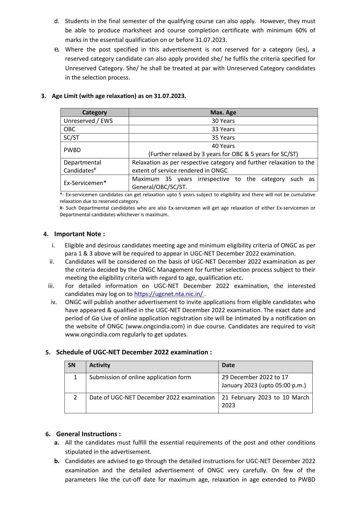 Oil and Natural Gas Corporation (ONGC) Invites Application for HR Executive, Public Relations Officer, More Vacancies Recruitment 2023 - Page 2
