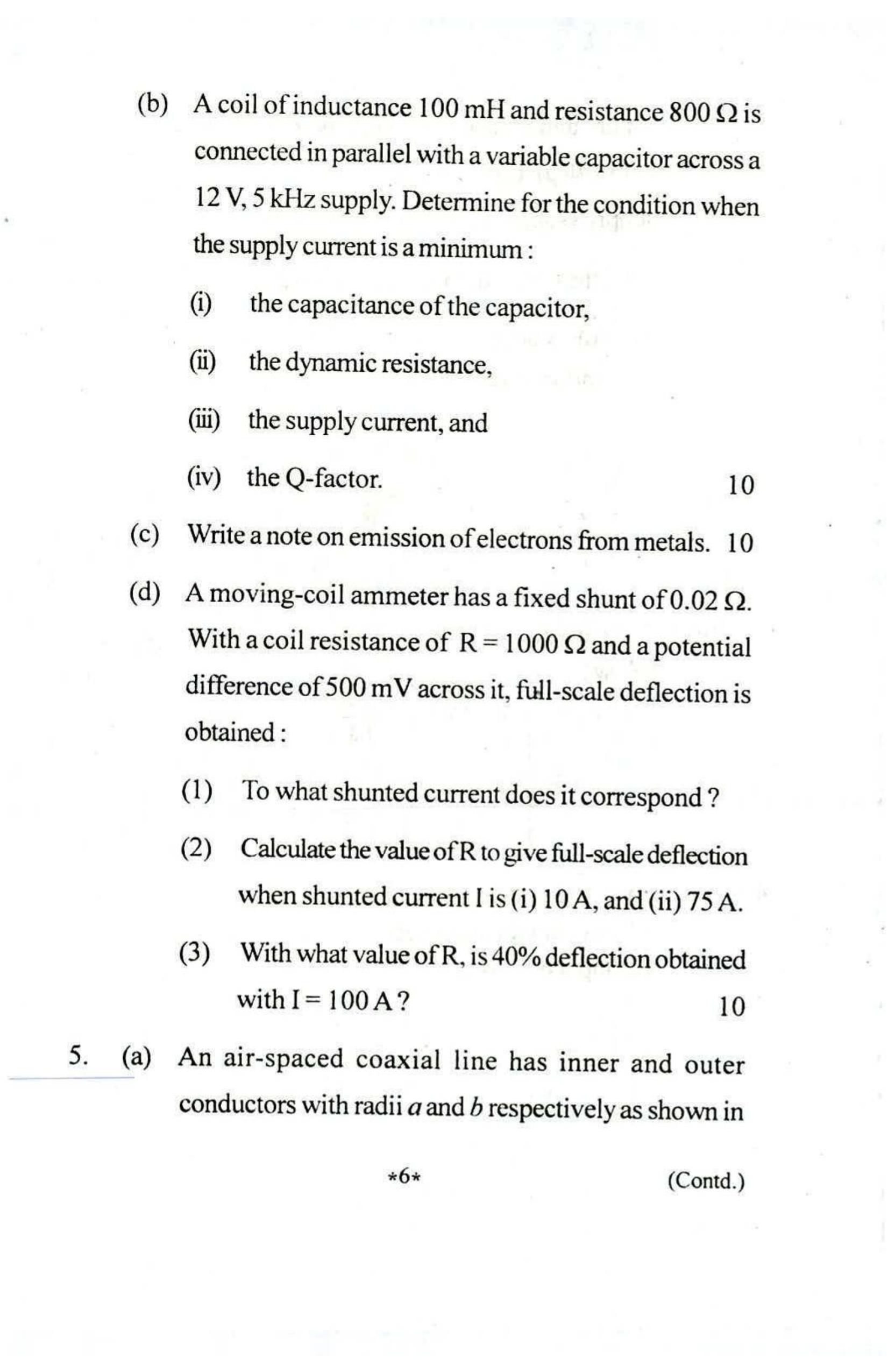 VCRC Technical Assistant Previous Papers Electrical Engineering - Page 6