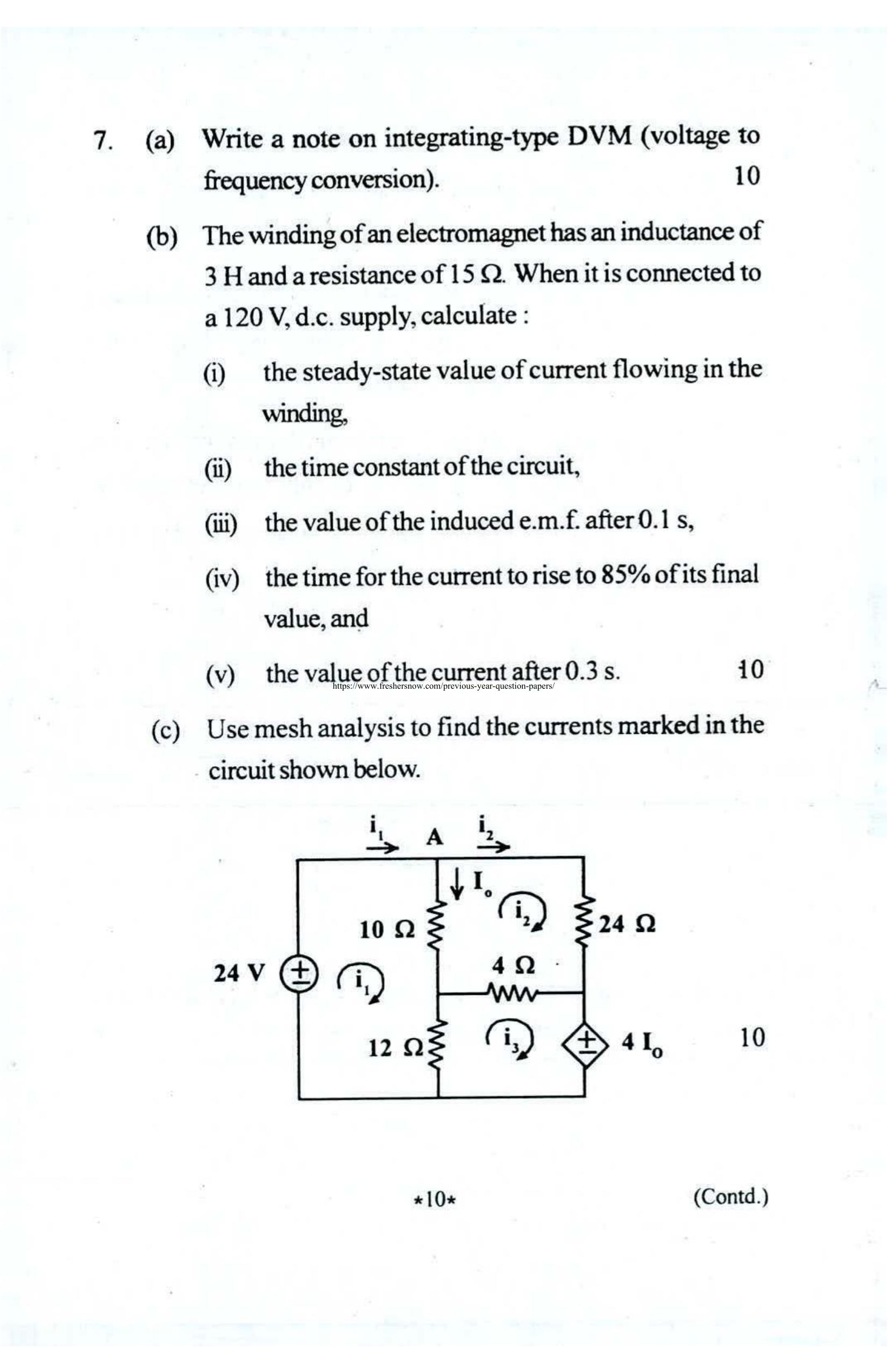 VCRC Technical Assistant Previous Papers Electrical Engineering - Page 10