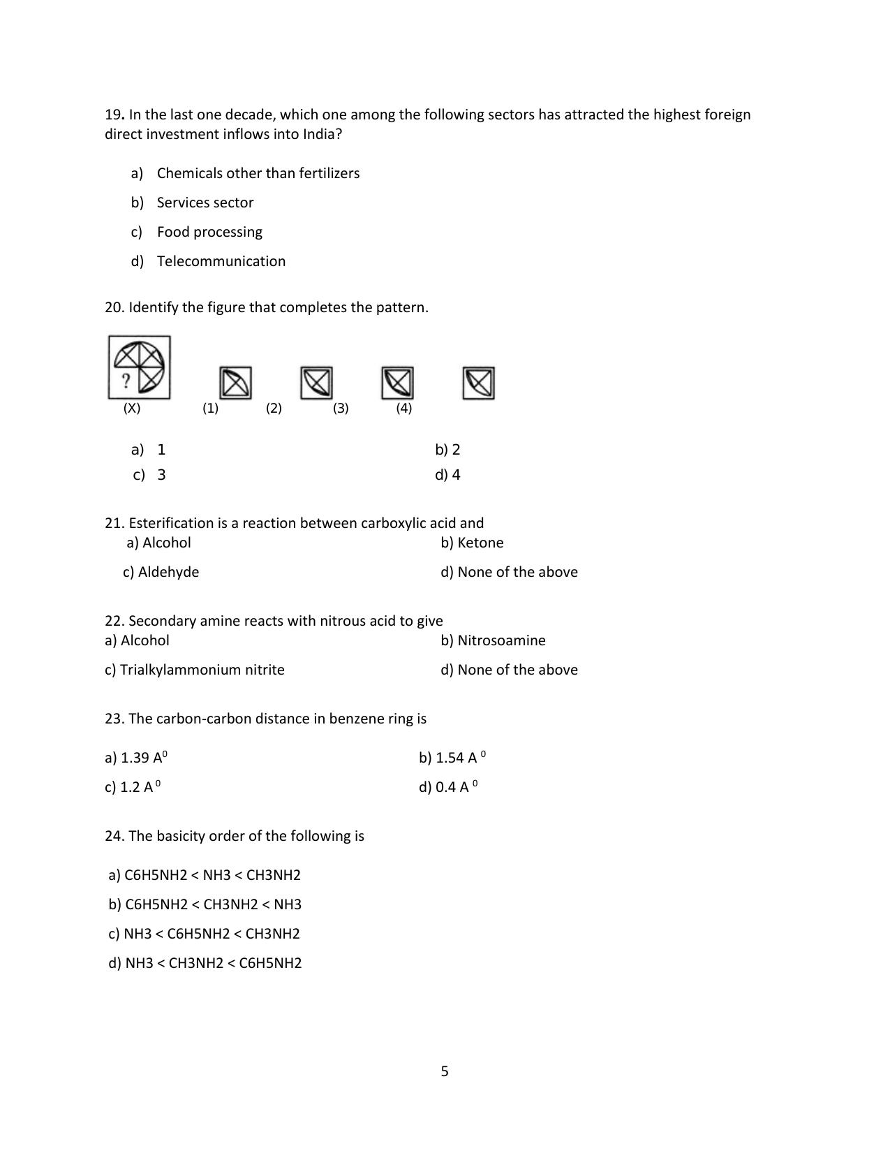 Question Paper of Education Assistant ‘A’ - Page 5