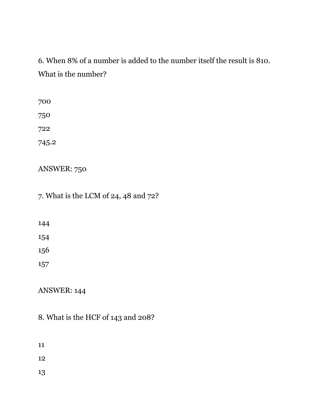 FACT Management Trainee Previous Papers PDF Download: Aptitude - Page 3