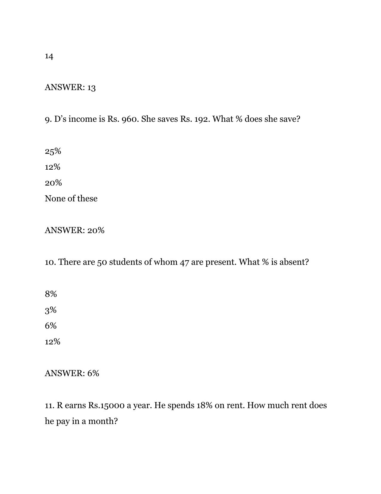 FACT Management Trainee Previous Papers PDF Download: Aptitude - Page 4