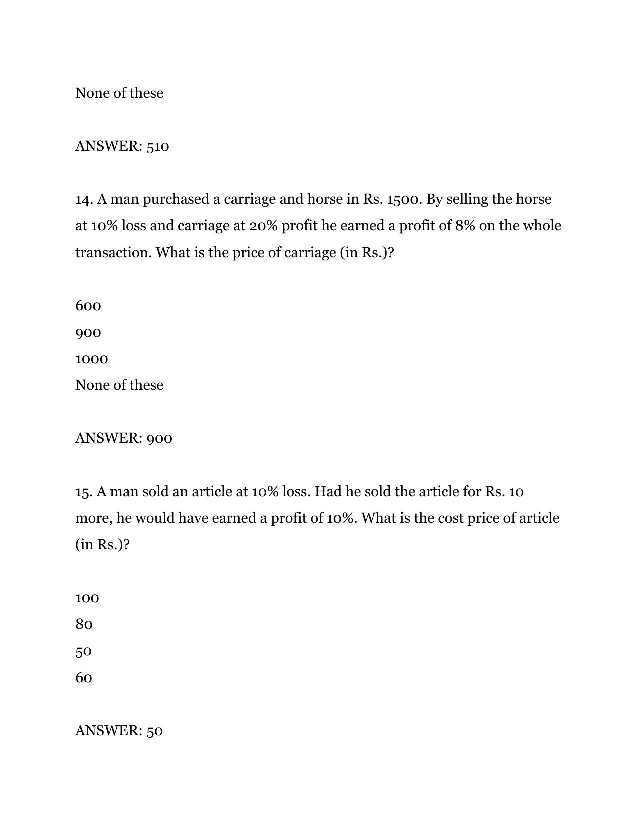 FACT Management Trainee Previous Papers PDF Download: Aptitude - Page 6