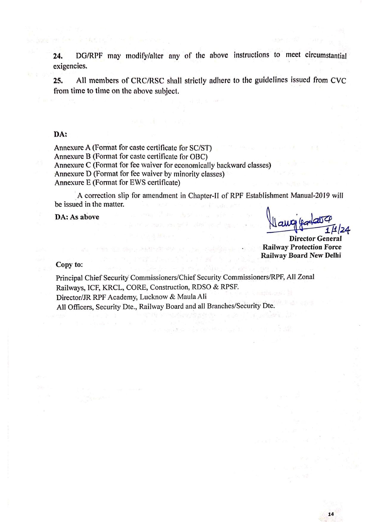 Railway Protection Force (RPF) Constable, Sub Inspector Recruitment 2024 - Page 7