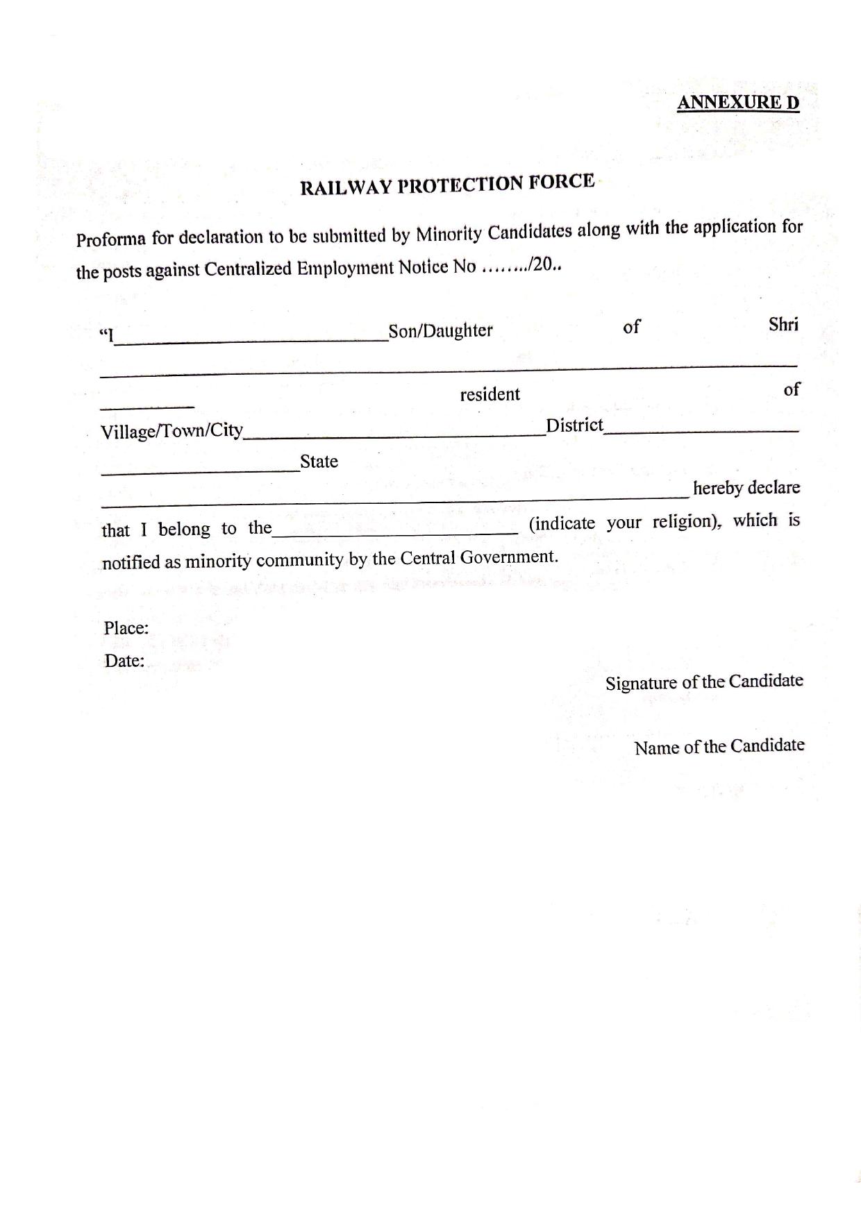 Railway Protection Force (RPF) Constable, Sub Inspector Recruitment 2024 - Page 13