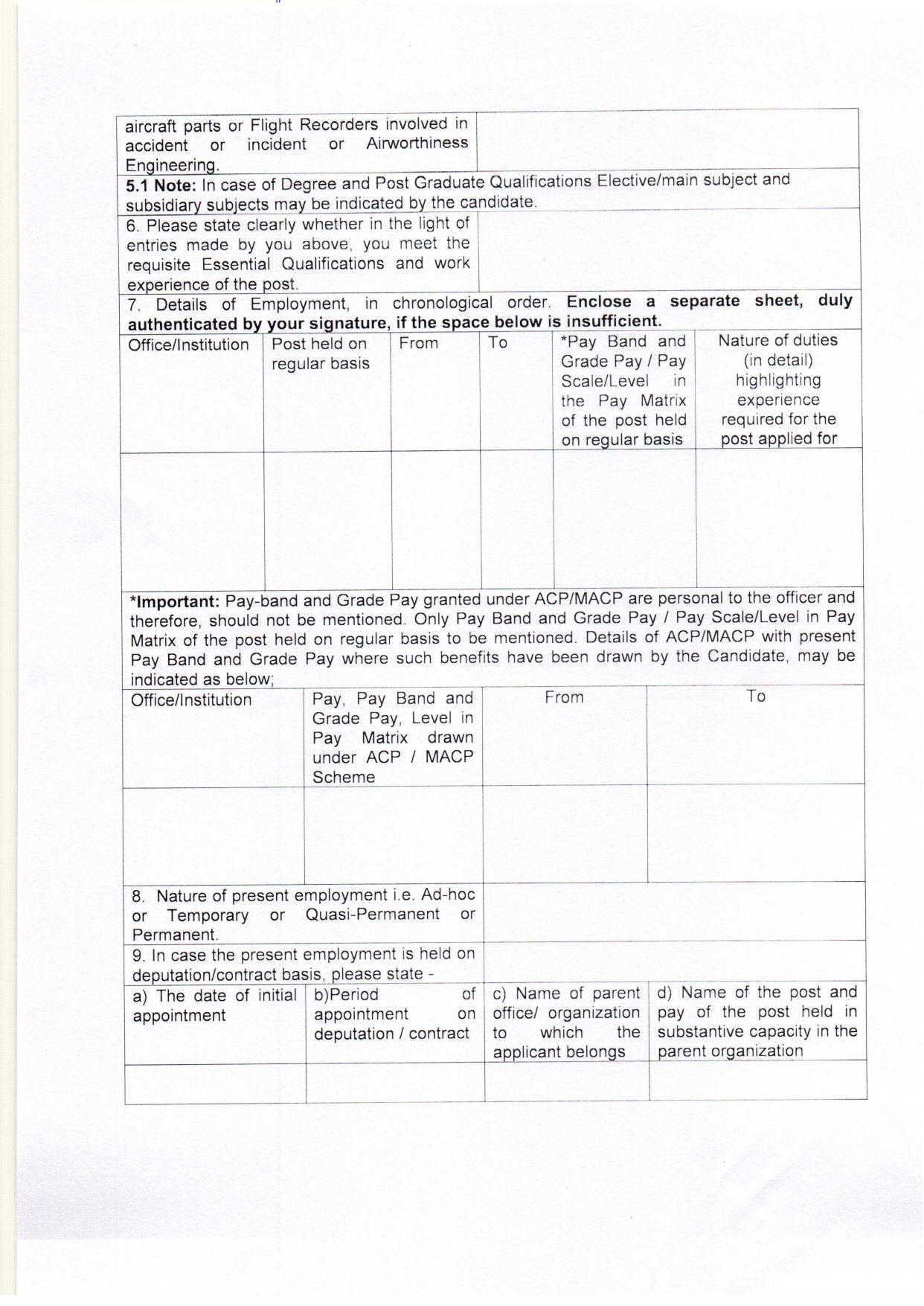 Directorate General of Civil Aviation (DGCA) Invites Application for 4 Deputy Director Recruitment 2022 - Page 7