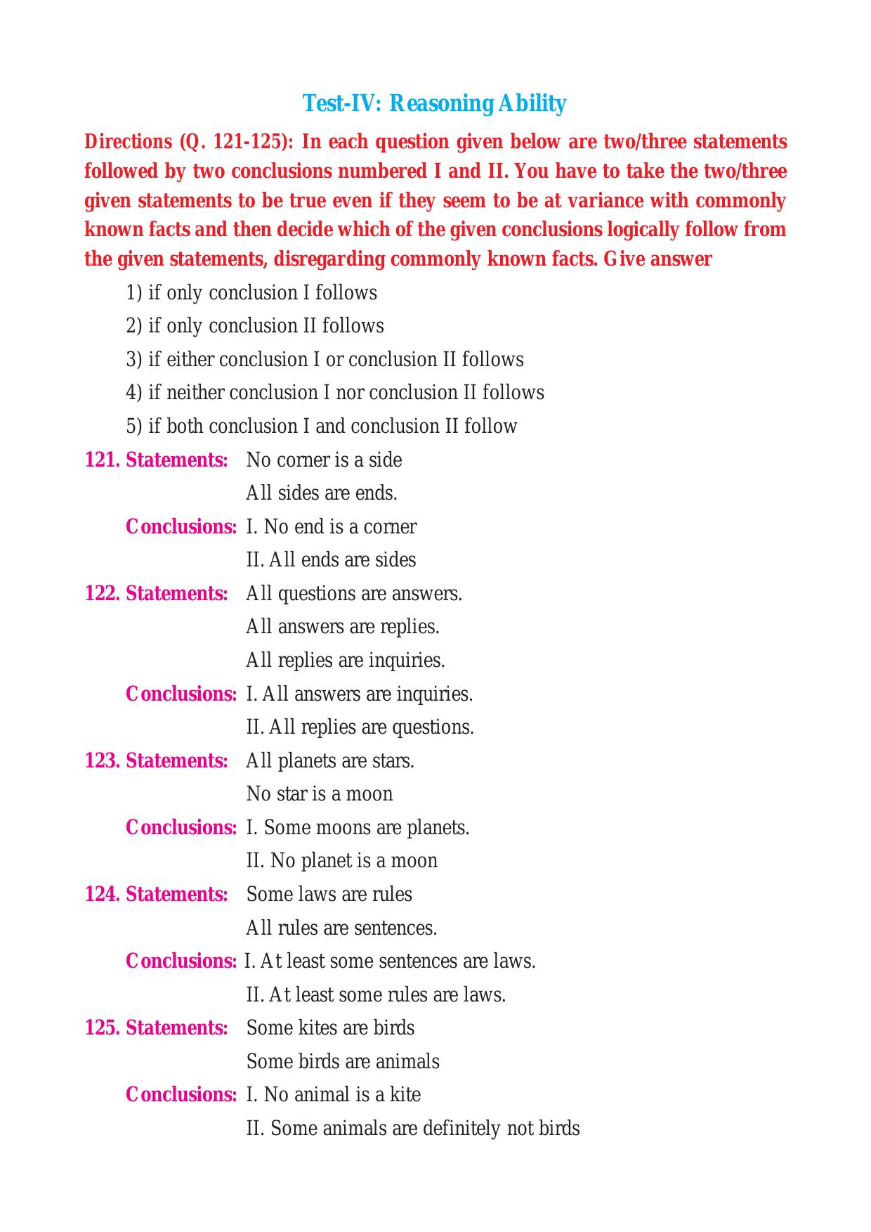 IGM Kolkata Logical Reasoning Mode - Page 1