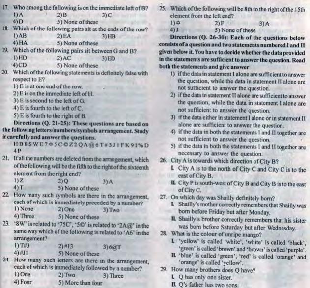 NEIGRIHMS Group B & C Old Papers For Reasoning - Page 2