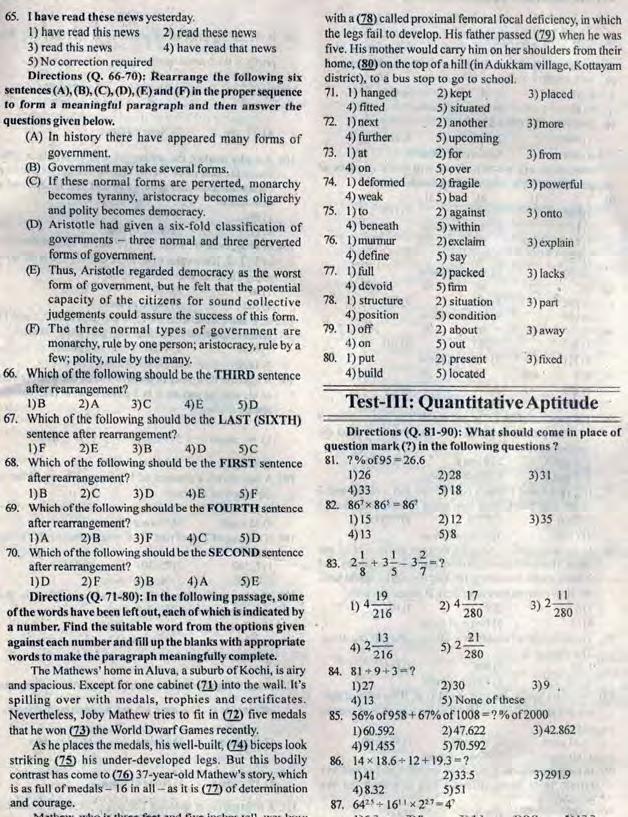 NEIGRIHMS Group B & C Old Papers For Reasoning - Page 6