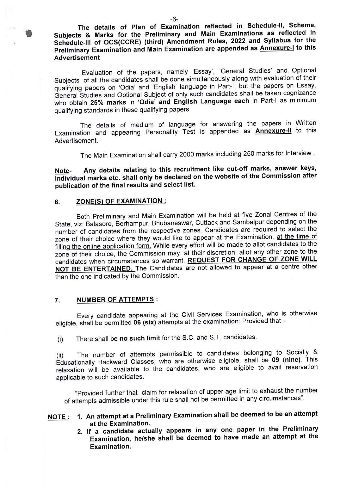 Odisha Public Service Commission Invites Application for 683 Odisha Civil Services Examination 2023 - Page 70
