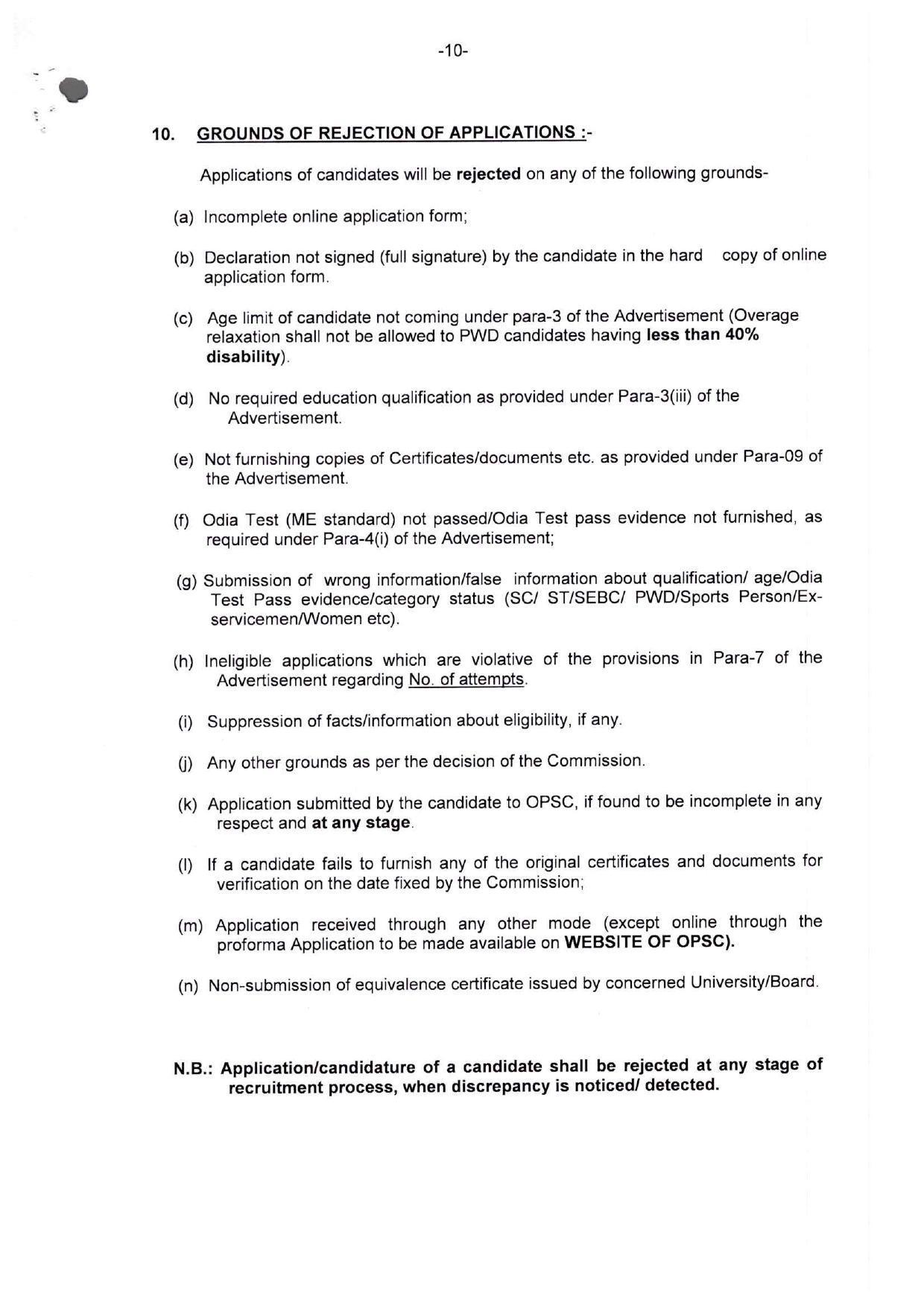 Odisha Public Service Commission Invites Application for 683 Odisha Civil Services Examination 2023 - Page 46