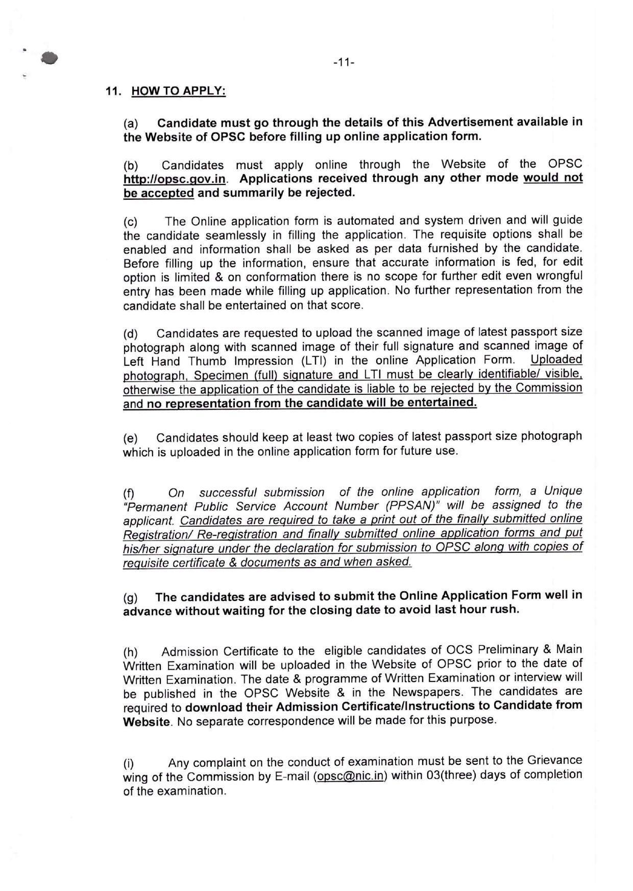 Odisha Public Service Commission Invites Application for 683 Odisha Civil Services Examination 2023 - Page 26