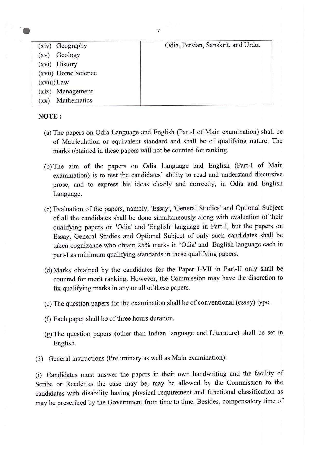 Odisha Public Service Commission Invites Application for 683 Odisha Civil Services Examination 2023 - Page 15