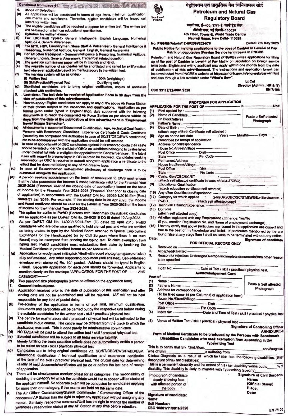 Indian Air Force (IAF) LDC MTS and Various Posts Recruitment 2025 - Page 2