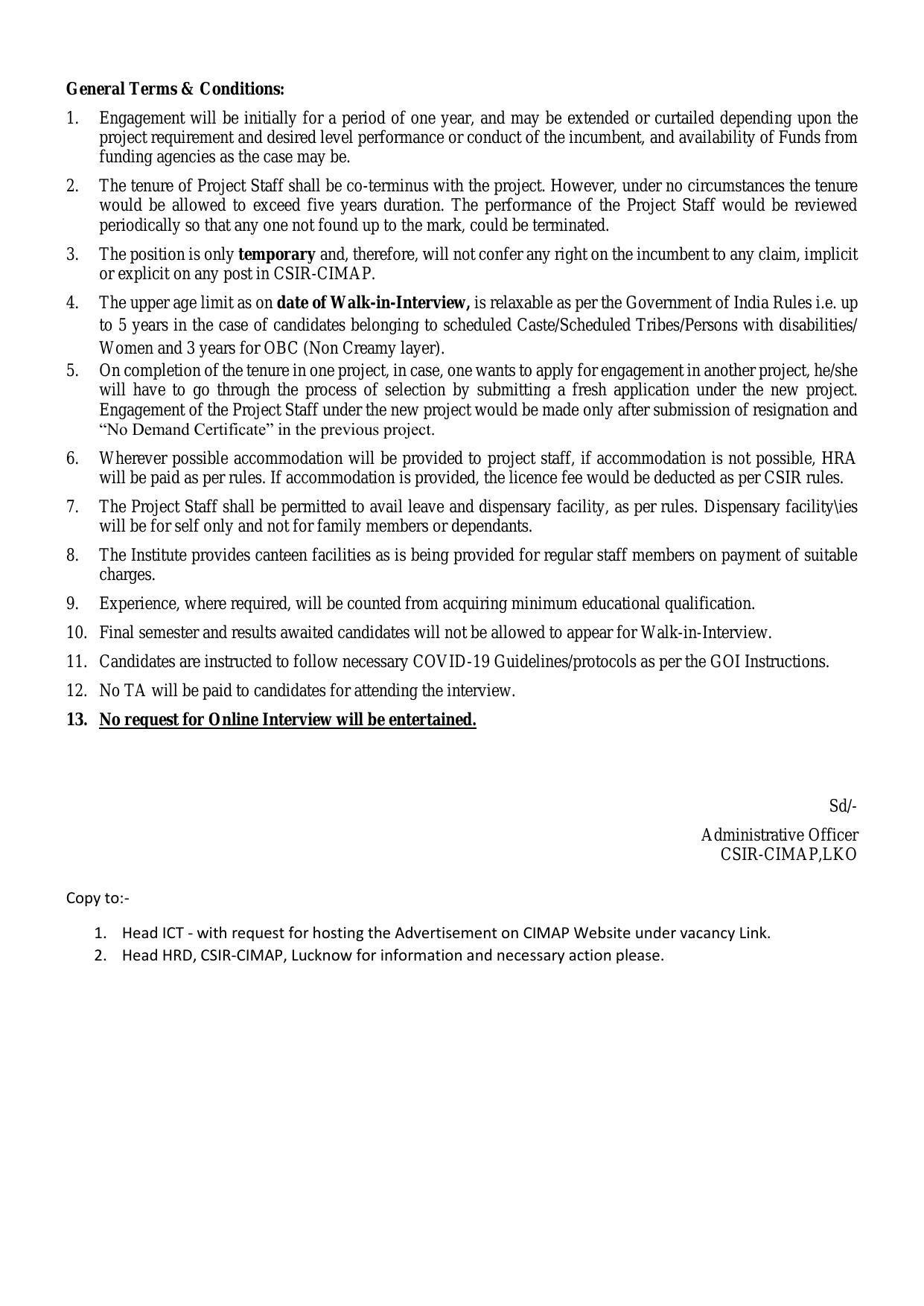 Central Institute of Medicinal and Aromatic Plants (CIMAP) Invites Application for 15 Project Associate, Project Assistant, More Vacancies Recruitment 2023 - Page 4