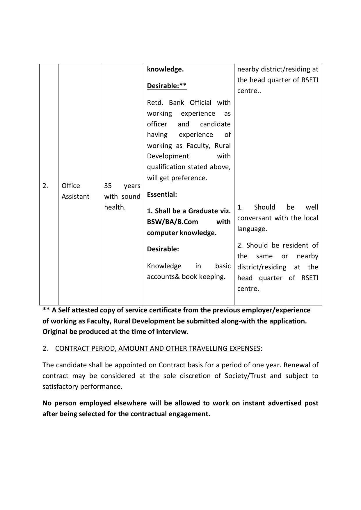 Central Bank of India Siwan Invites Application for Faculty, Office Assistant Recruitment 2023 - Page 2