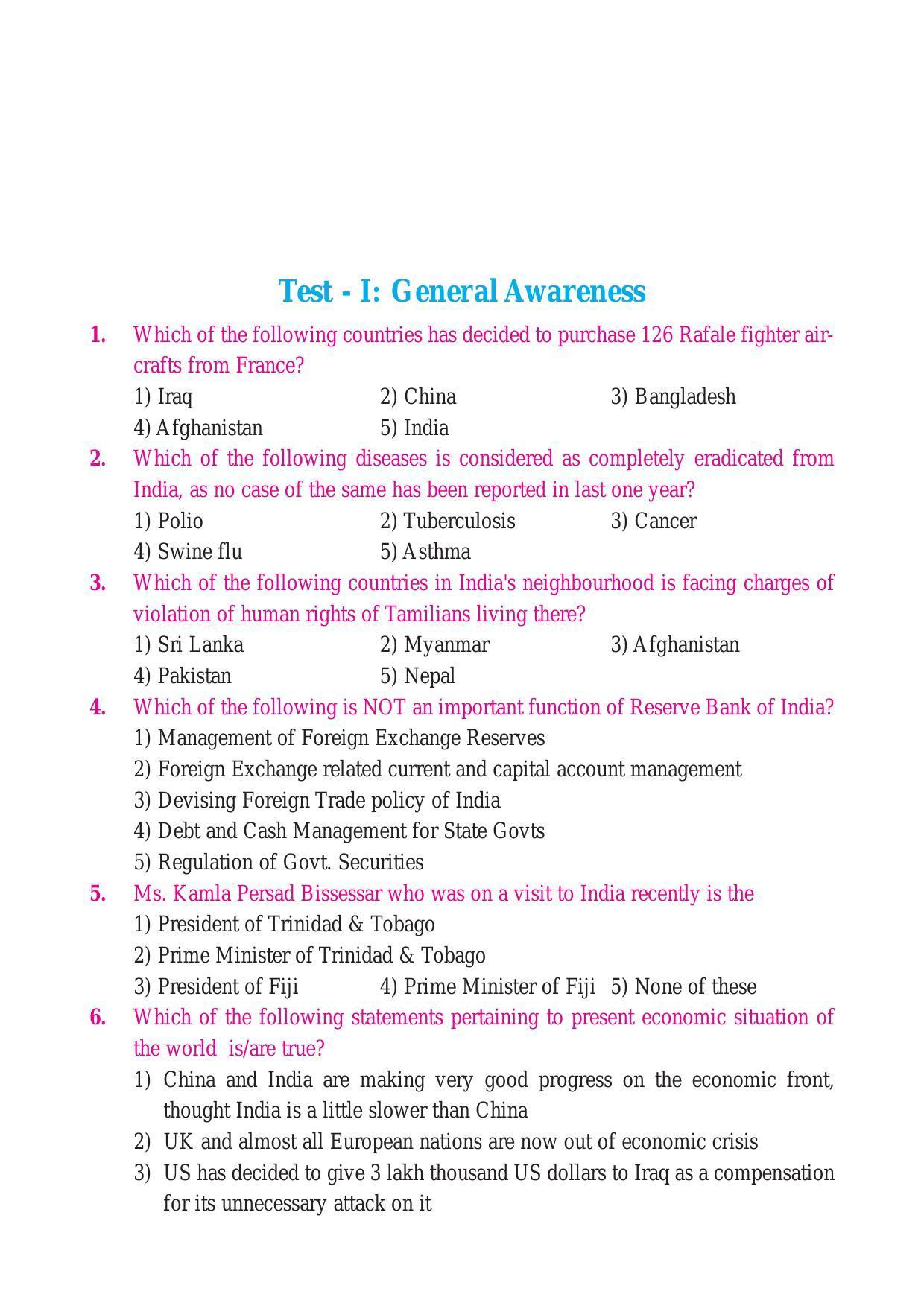 LUVAS Non-Teaching Staff Past Papers - General Awareness - Page 3