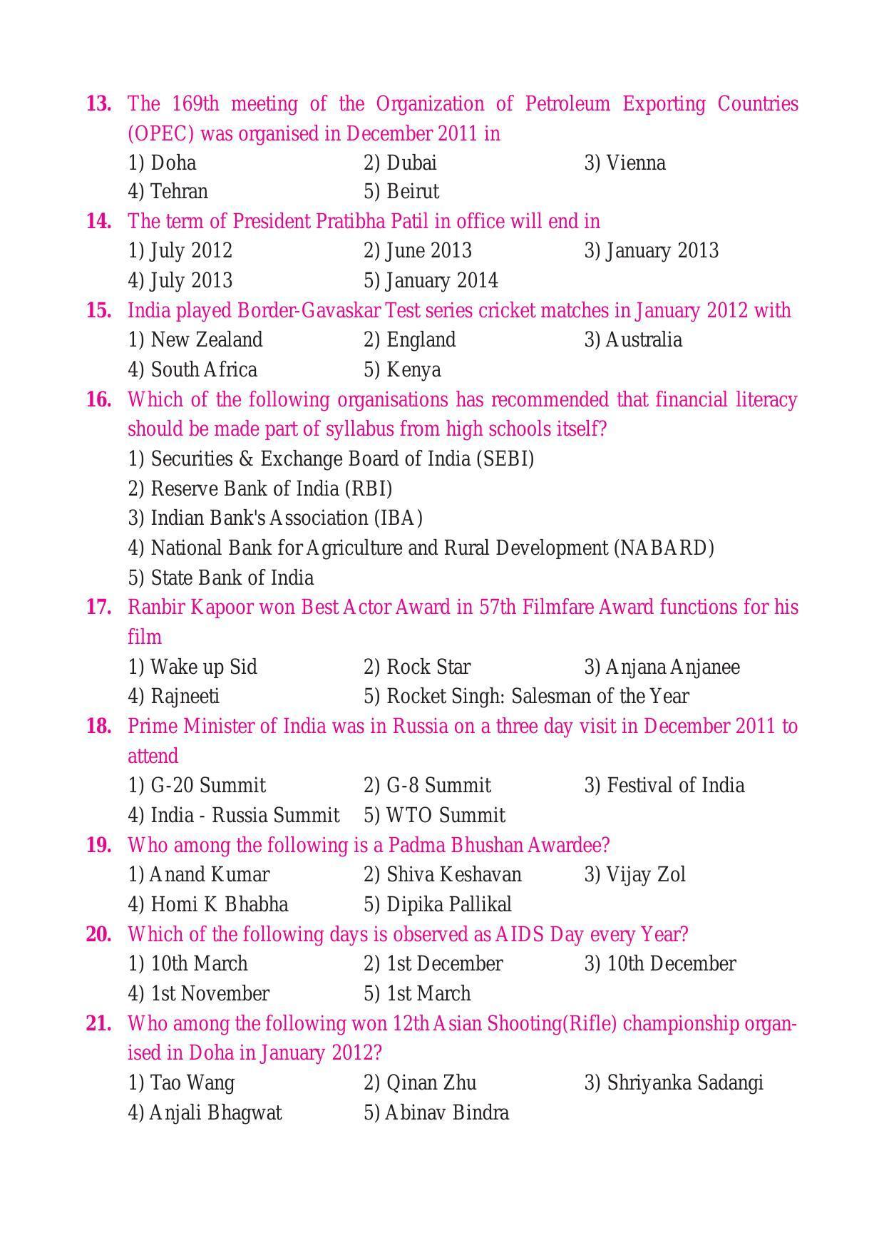 LUVAS Non-Teaching Staff Past Papers - General Awareness - Page 2