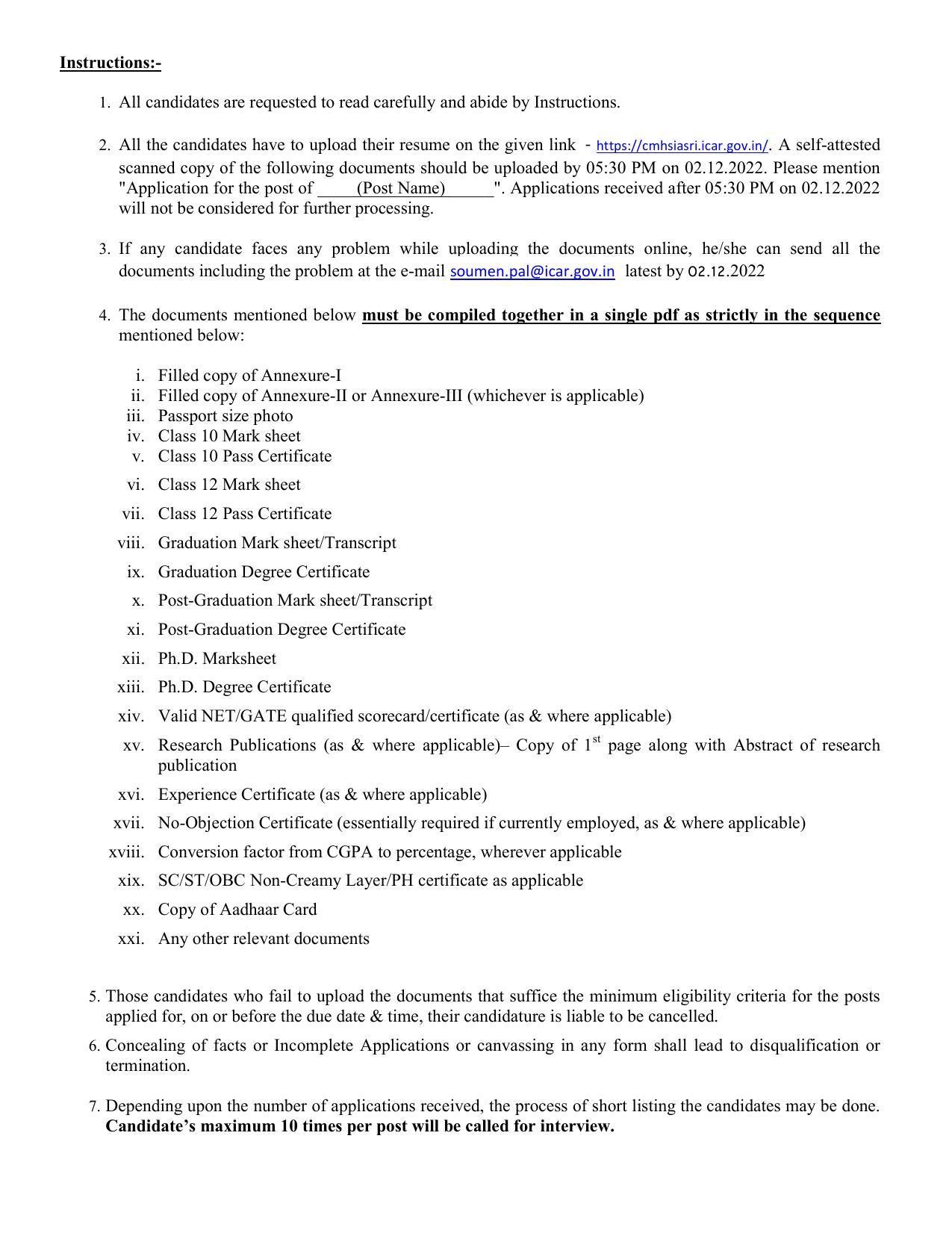 IASRI Invites Application for IT Professional-IV, Research Associate, More Vacancies Recruitment 2022 - Page 3