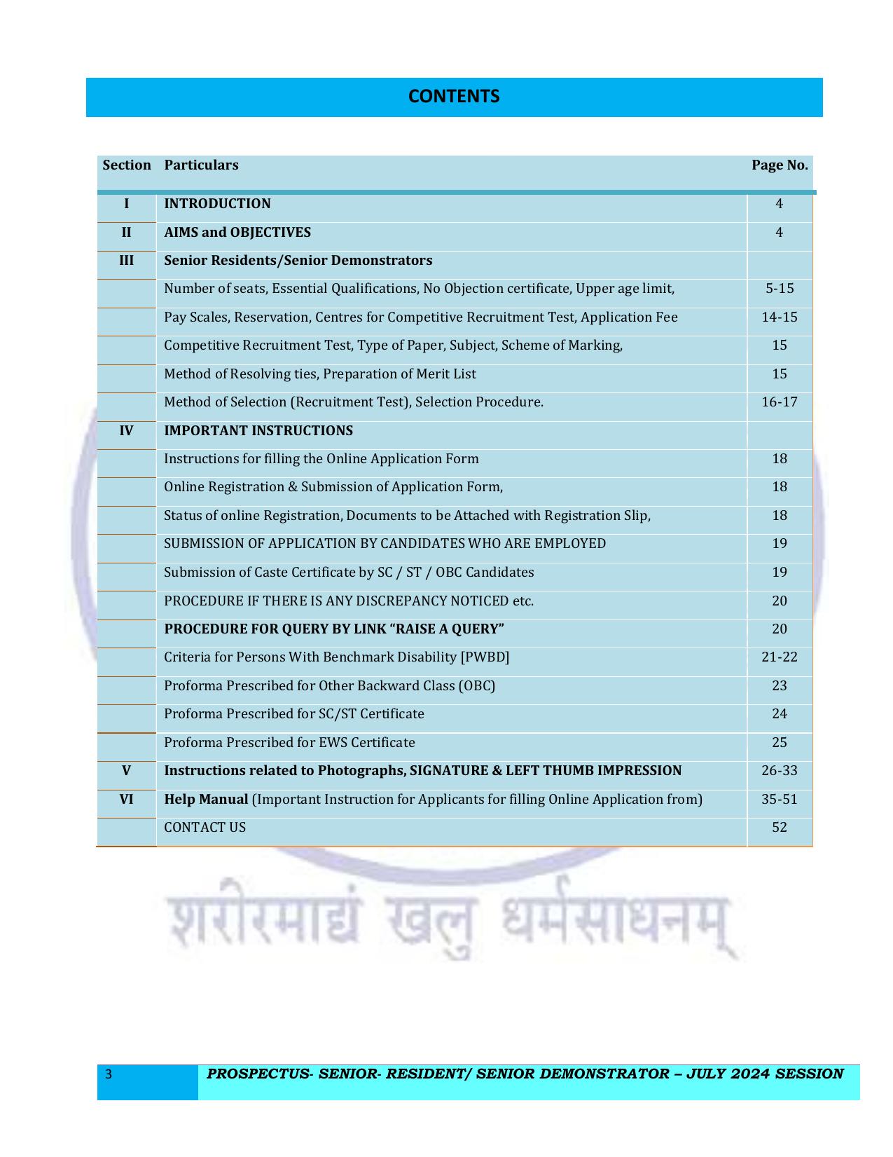 AIIMS 517 Senior Resident/ Senior Demonstrator Recruitment 2024 - Page 3