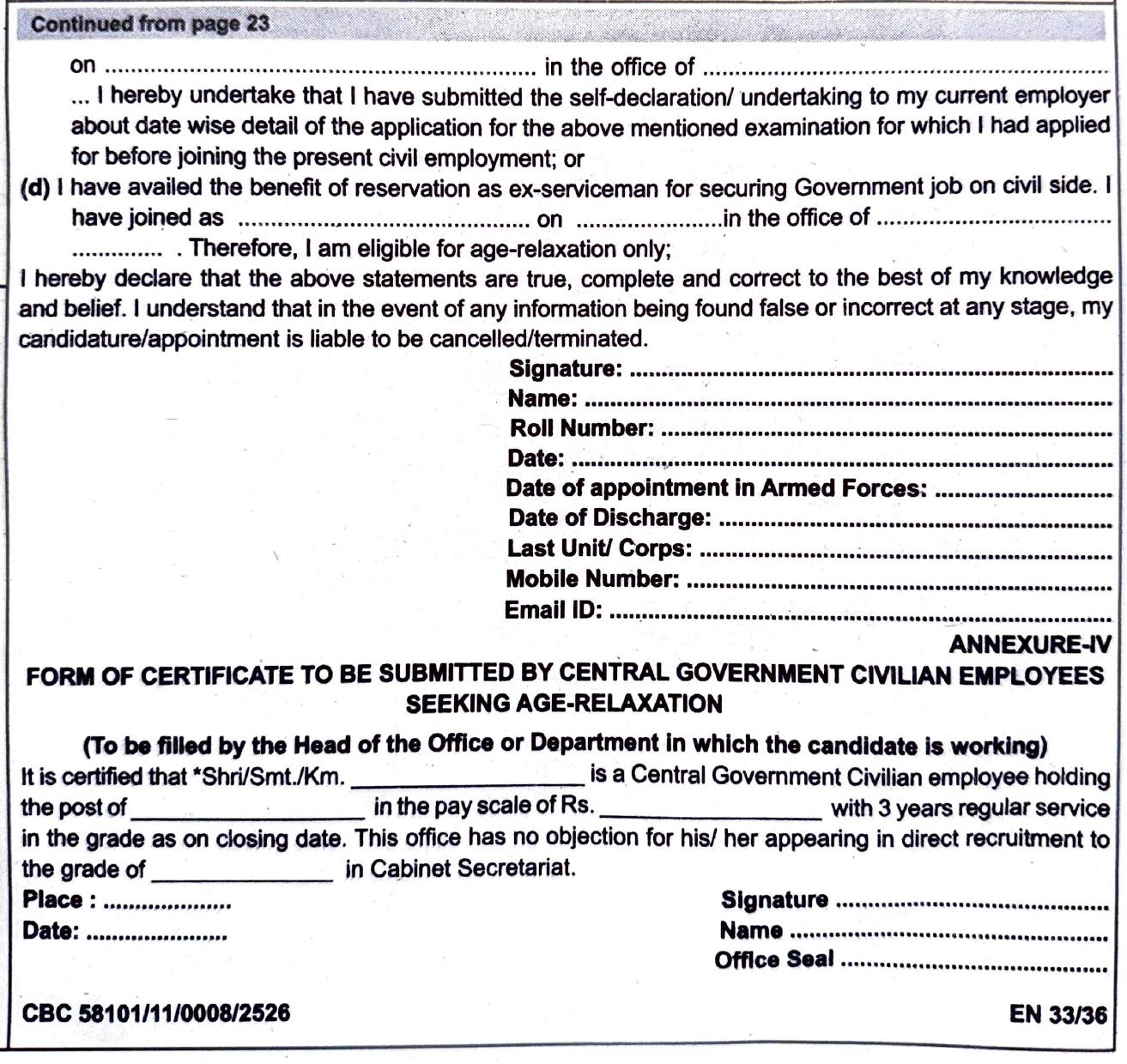 Cabinet Secretariat 250 Deputy Field Officer Recruitment 2025 - Page 3