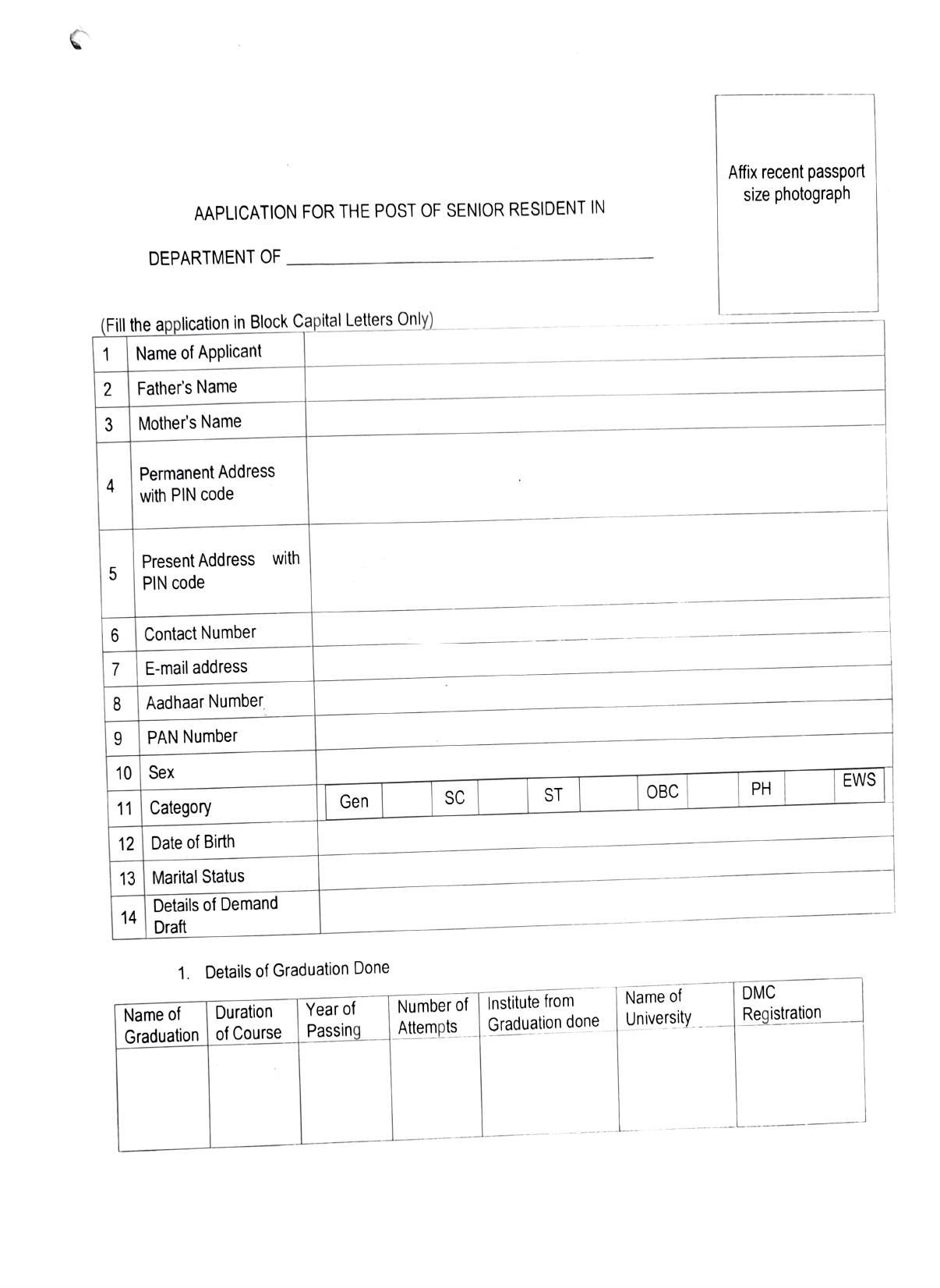 Lal Bahadur Shastri Hospital Invites Application for 108 Senior Resident, Junior Resident Recruitment 2022 - Page 8