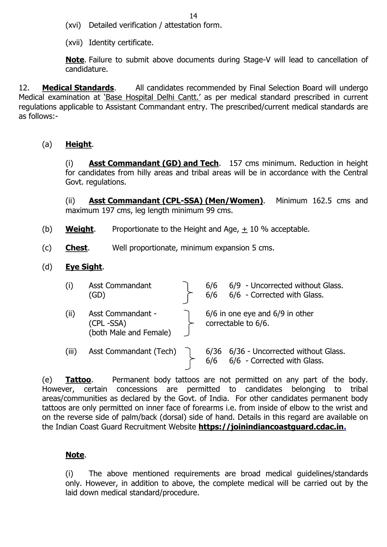 Indian Coast Guard (ICG) Assistant Commandant Recruitment 2023 - Page 14