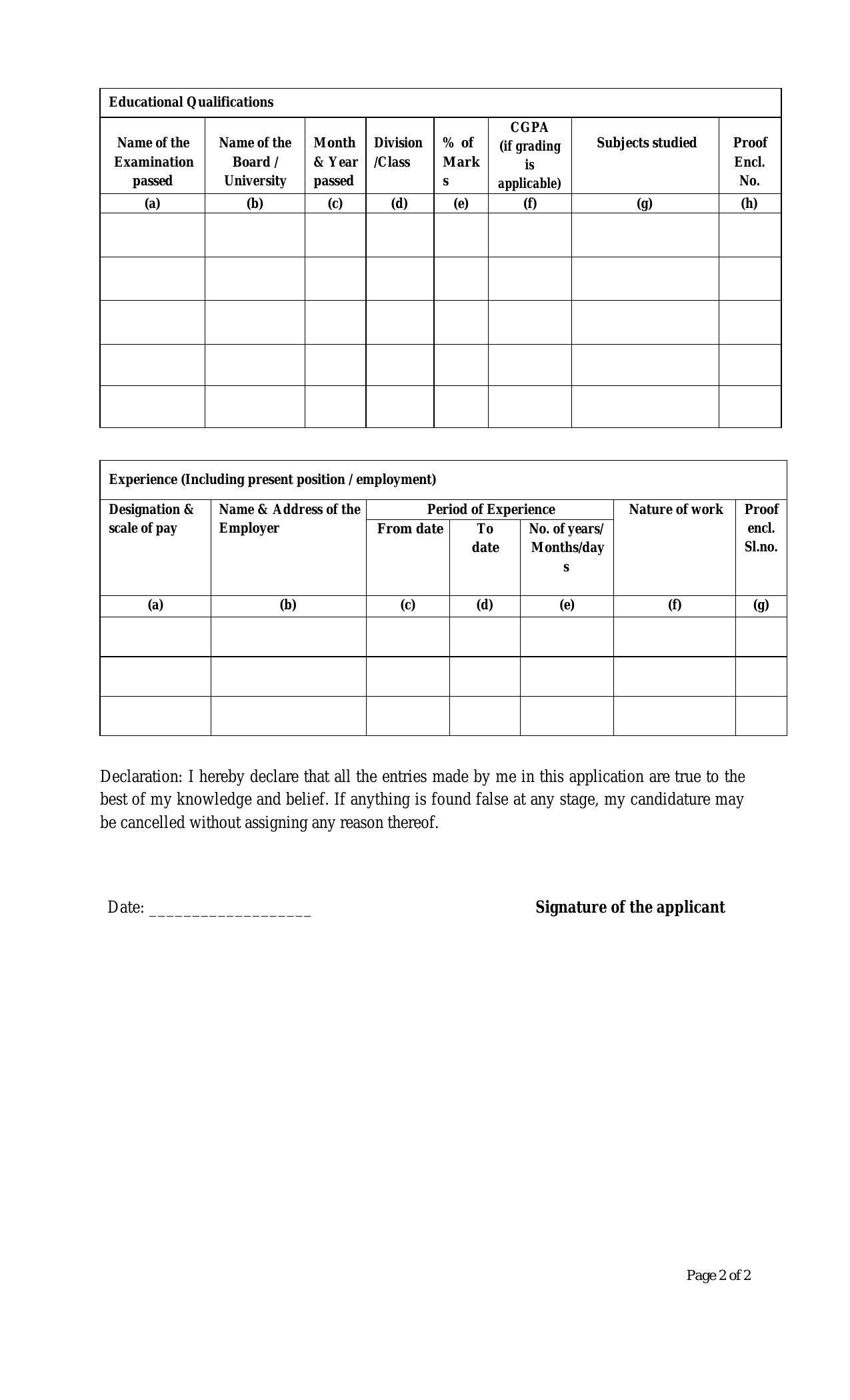 University of Hyderabad (UoH) Invites Application for Research Associate, Field Assistant Recruitment 2022 - Page 2