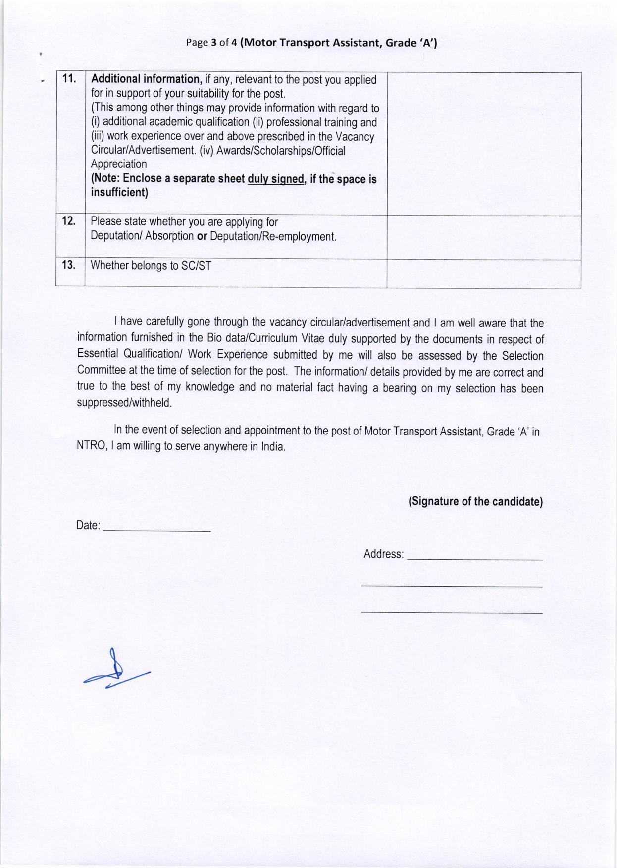 NTRO Invites Application for 18 Motor Transport Assistant Recruitment 2022 - Page 7