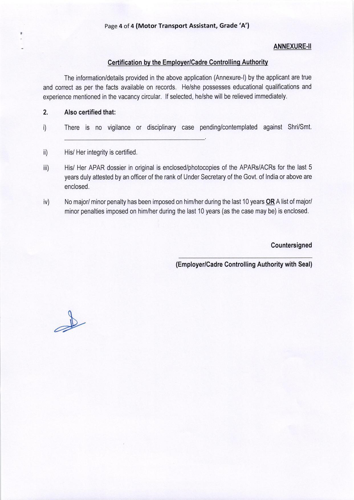 NTRO Invites Application for 18 Motor Transport Assistant Recruitment 2022 - Page 1