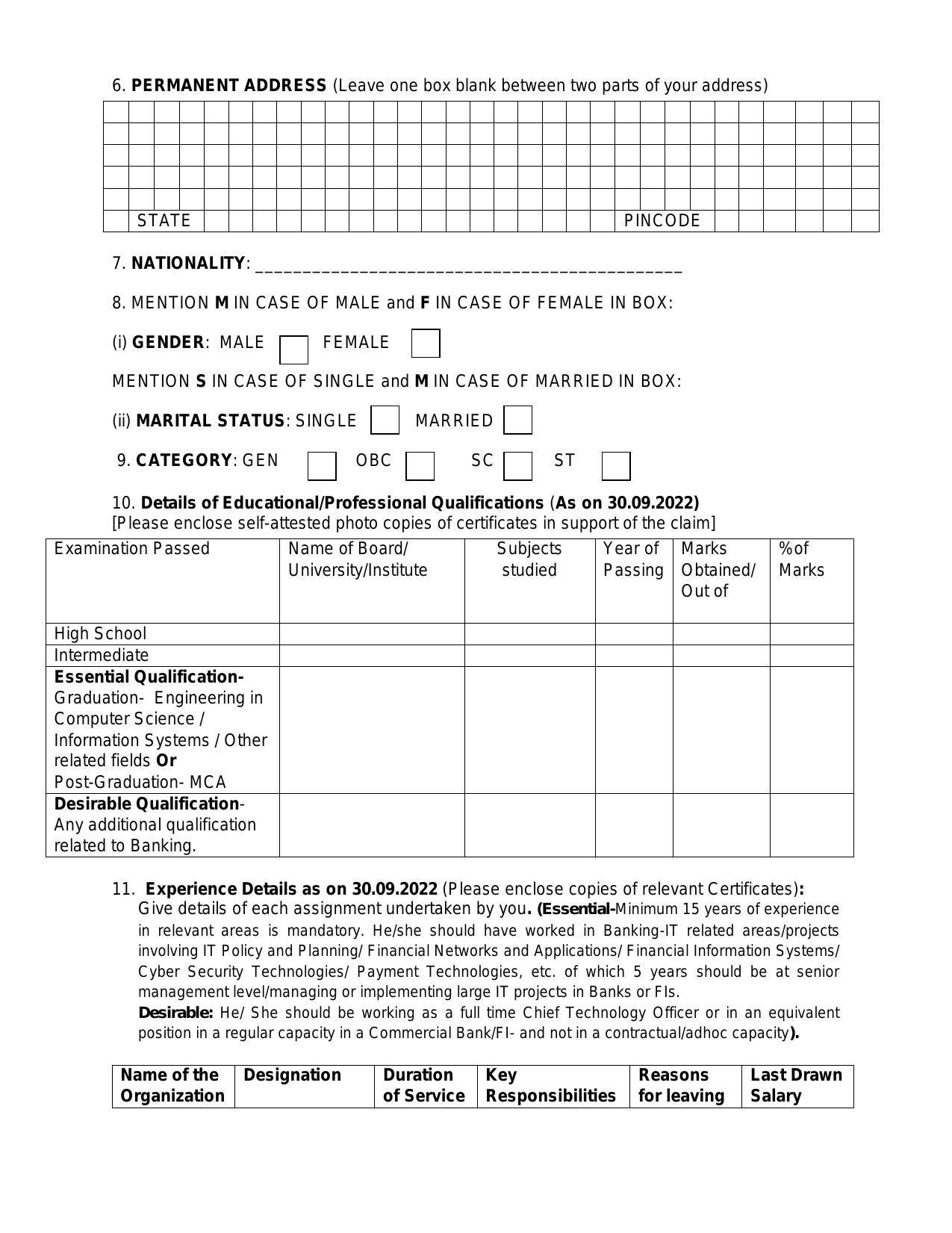 Nainital Bank Invites Application for Chief Technology Officer Recruitment 2022 - Page 4