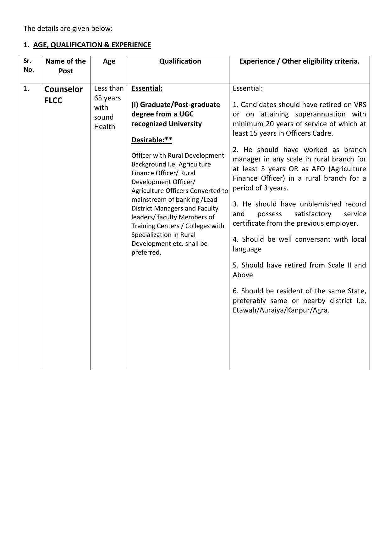 Central Bank of India Invites Application for Counselor Recruitment 2022 - Page 2