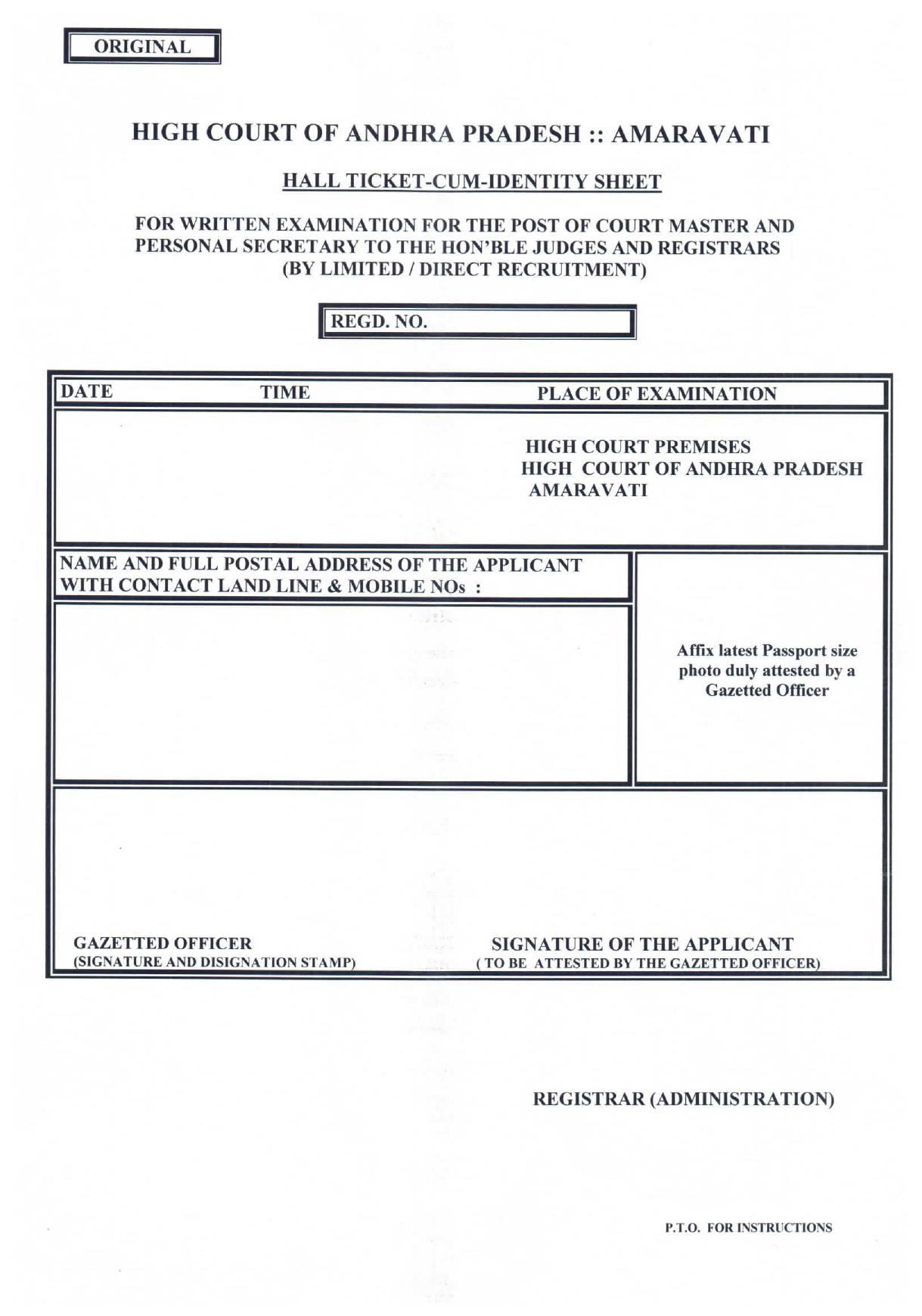High Court of Andhra Pradesh Invites Application for 39 Court Master, Personal Secretary Recruitment 2023 - Page 10