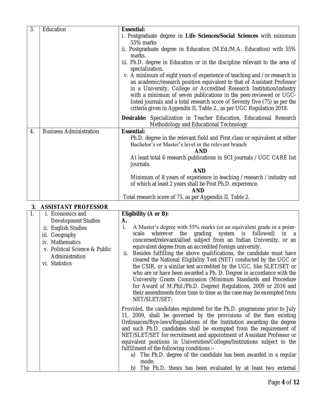 Central University of Jharkhand (CUJ) Invites Application for 43 Professor, Assistant Professor, More Vacancies Recruitment 2022 - Page 12
