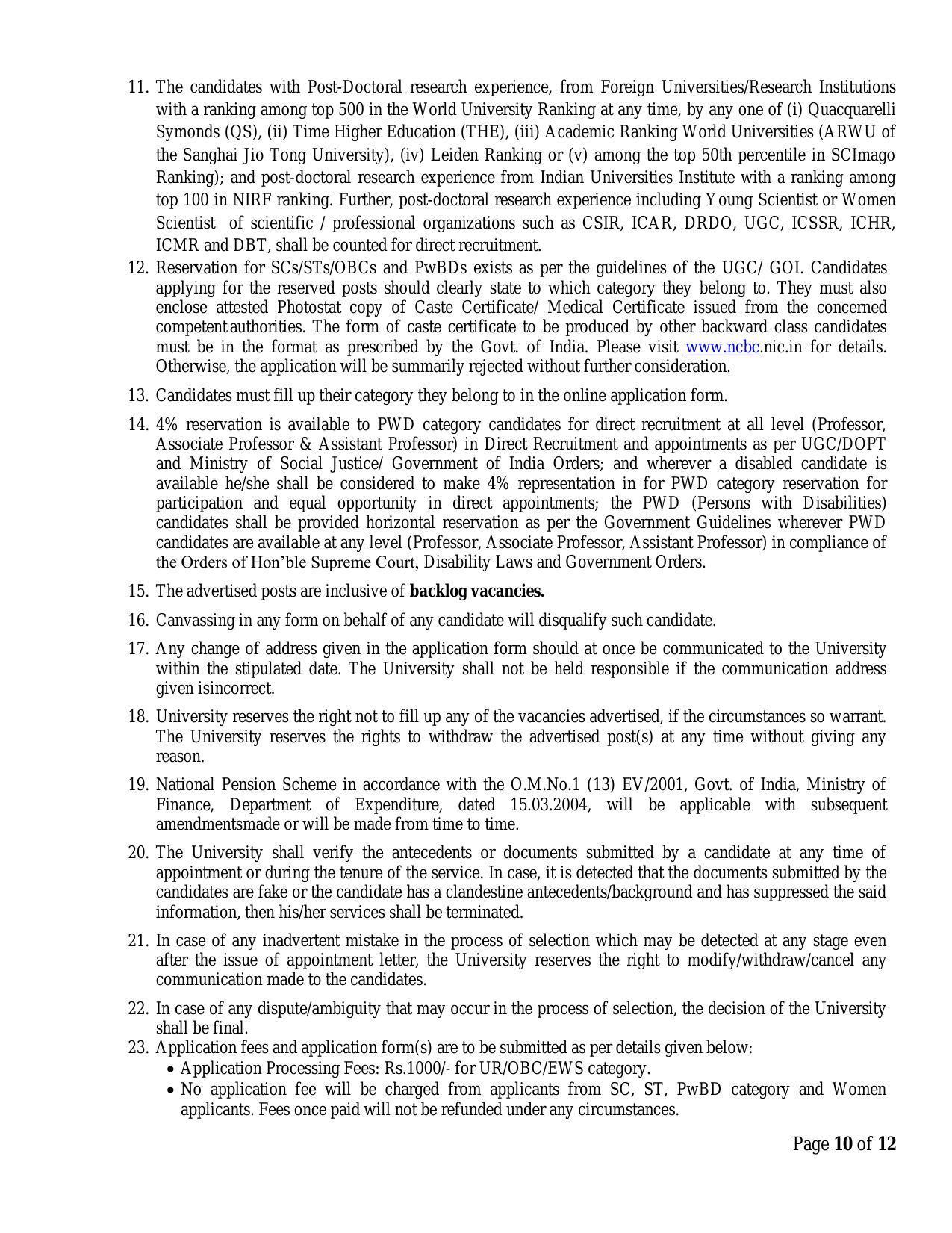 Central University of Jharkhand (CUJ) Invites Application for 43 Professor, Assistant Professor, More Vacancies Recruitment 2022 - Page 5