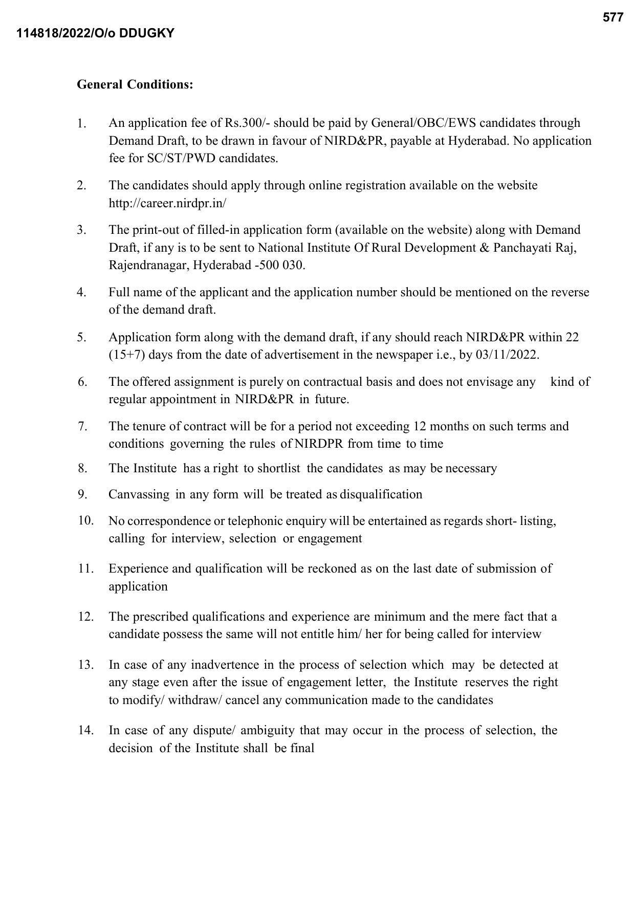 NIRD Invites Application for Developer, PHP Developer, More Vacancies Recruitment 2022 - Page 7