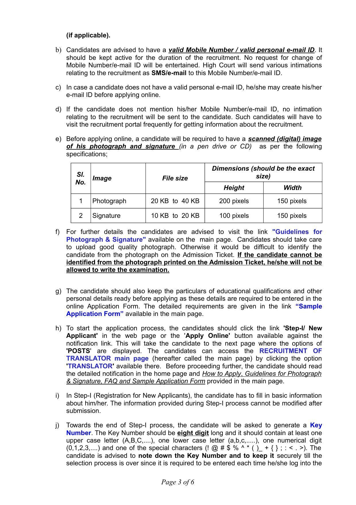 High Court of Kerala Invites Application for Translator Recruitment 2022 - Page 2
