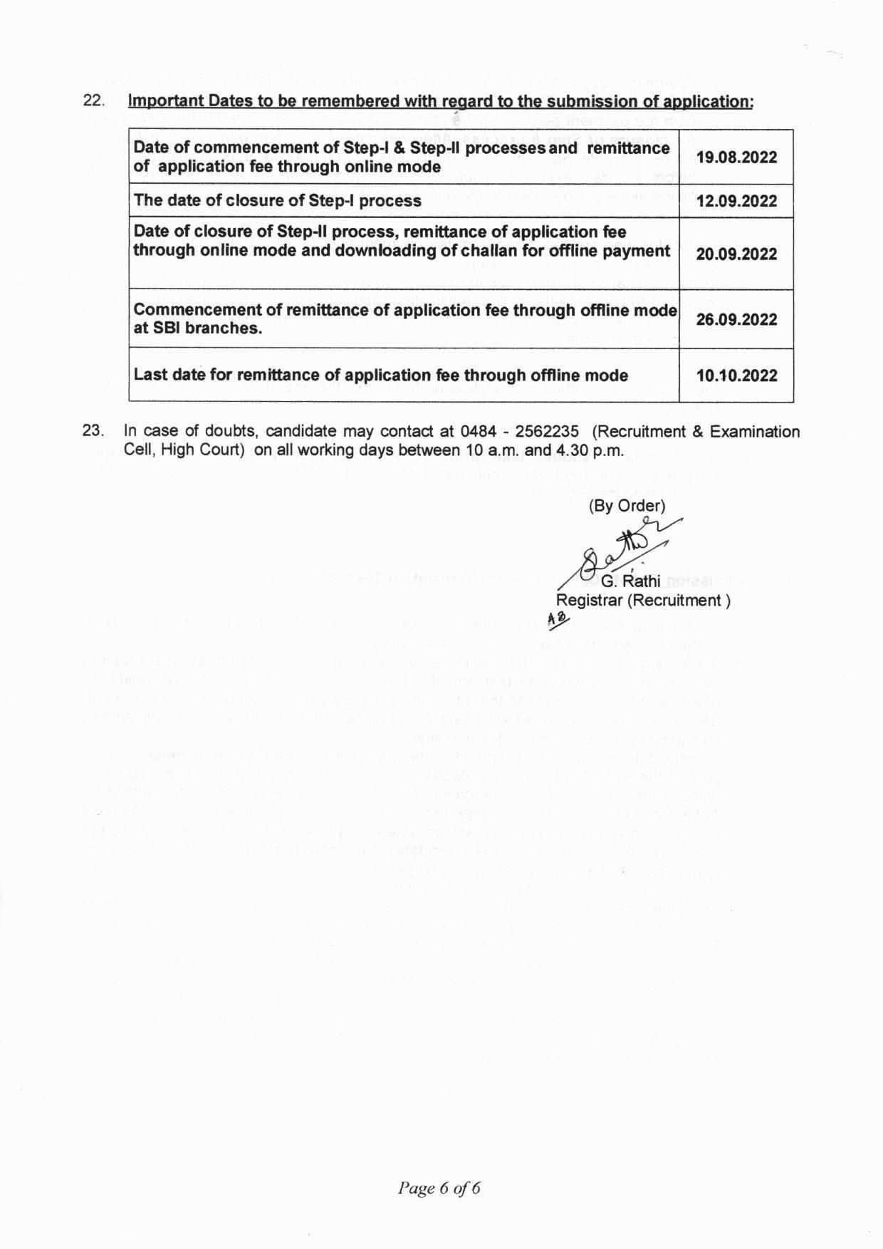 High Court of Kerala Invites Application for Translator Recruitment 2022 - Page 6