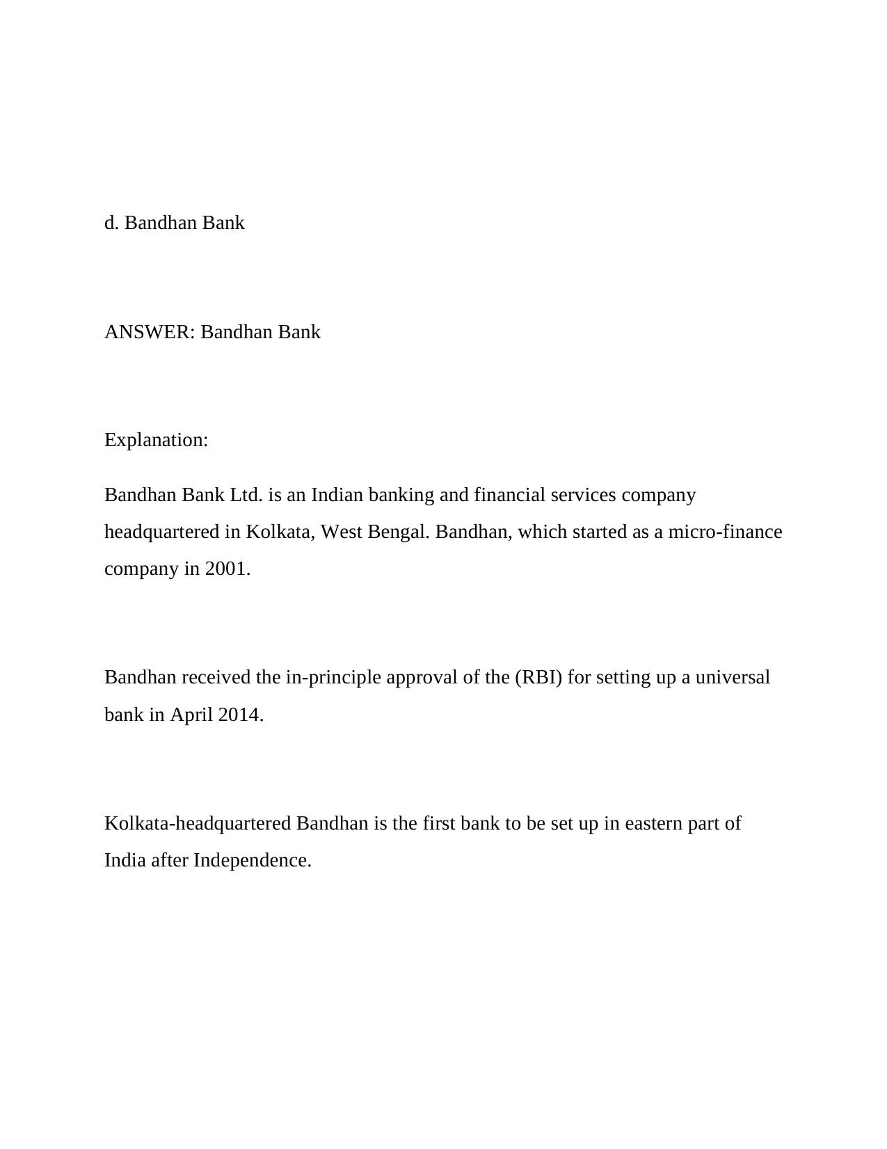 Indian Bank Question Papers: Banking Awareness - Page 4