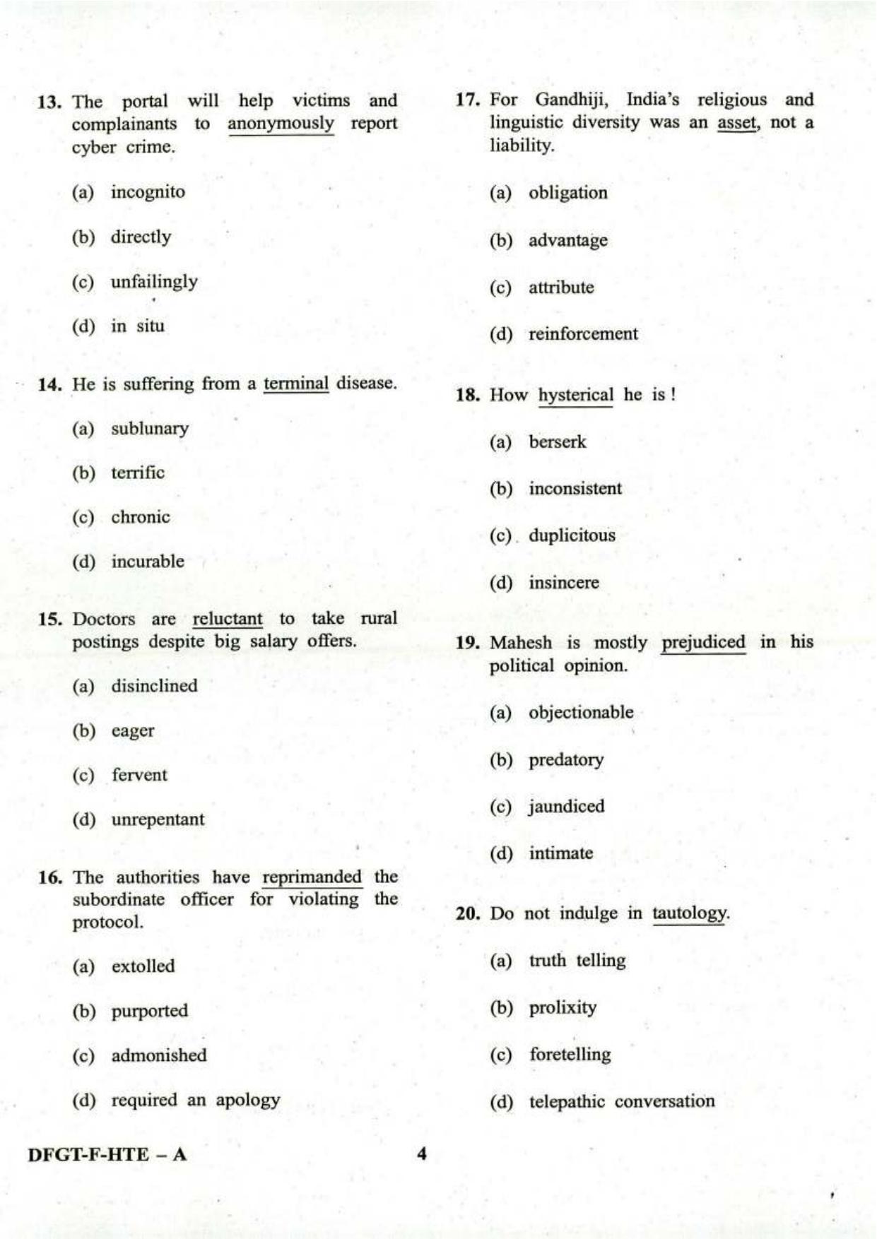 PBSSD General English Old Papers For BLS, PADEO, SPDM, and DPM - Page 4