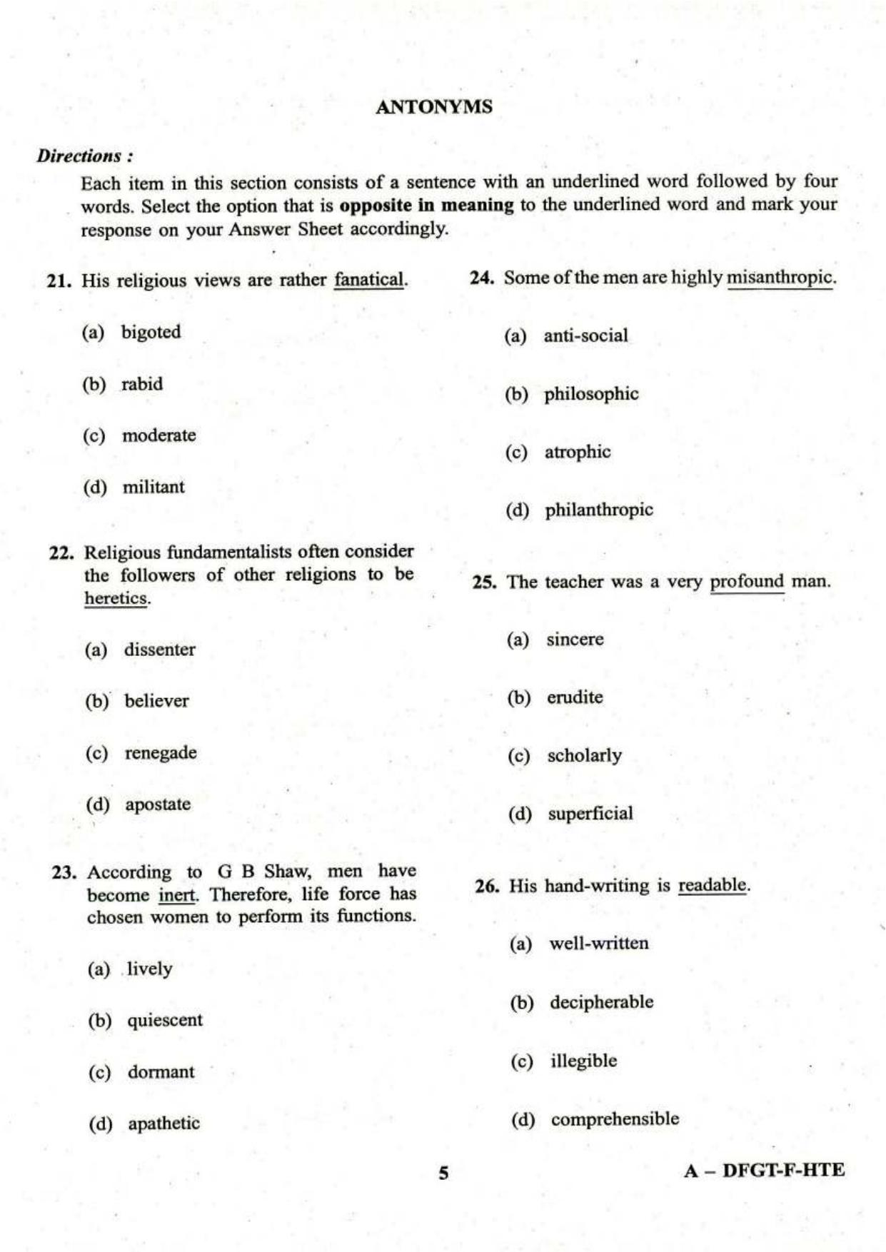 PBSSD General English Old Papers For BLS, PADEO, SPDM, and DPM - Page 5