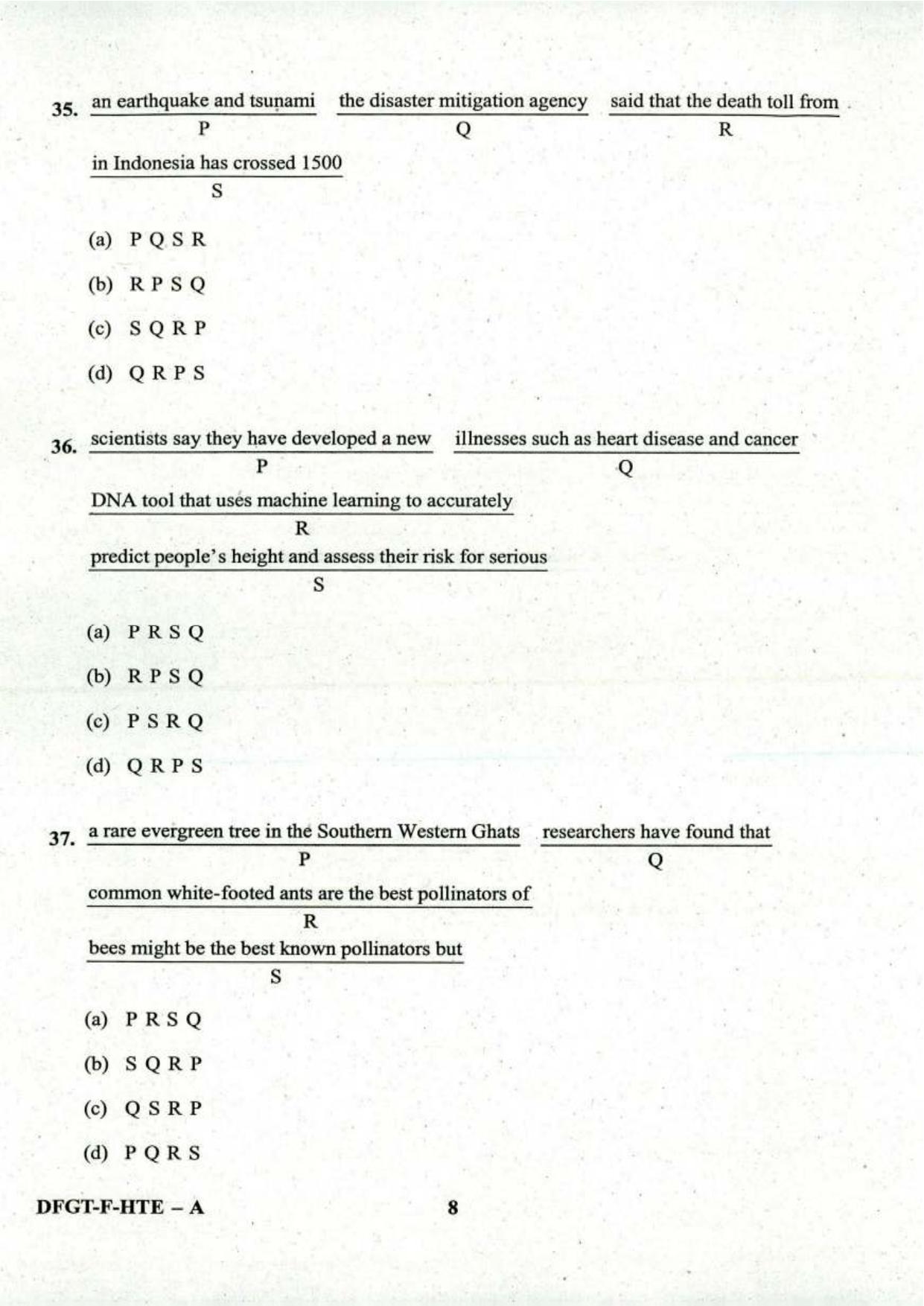 PBSSD General English Old Papers For BLS, PADEO, SPDM, and DPM - Page 8