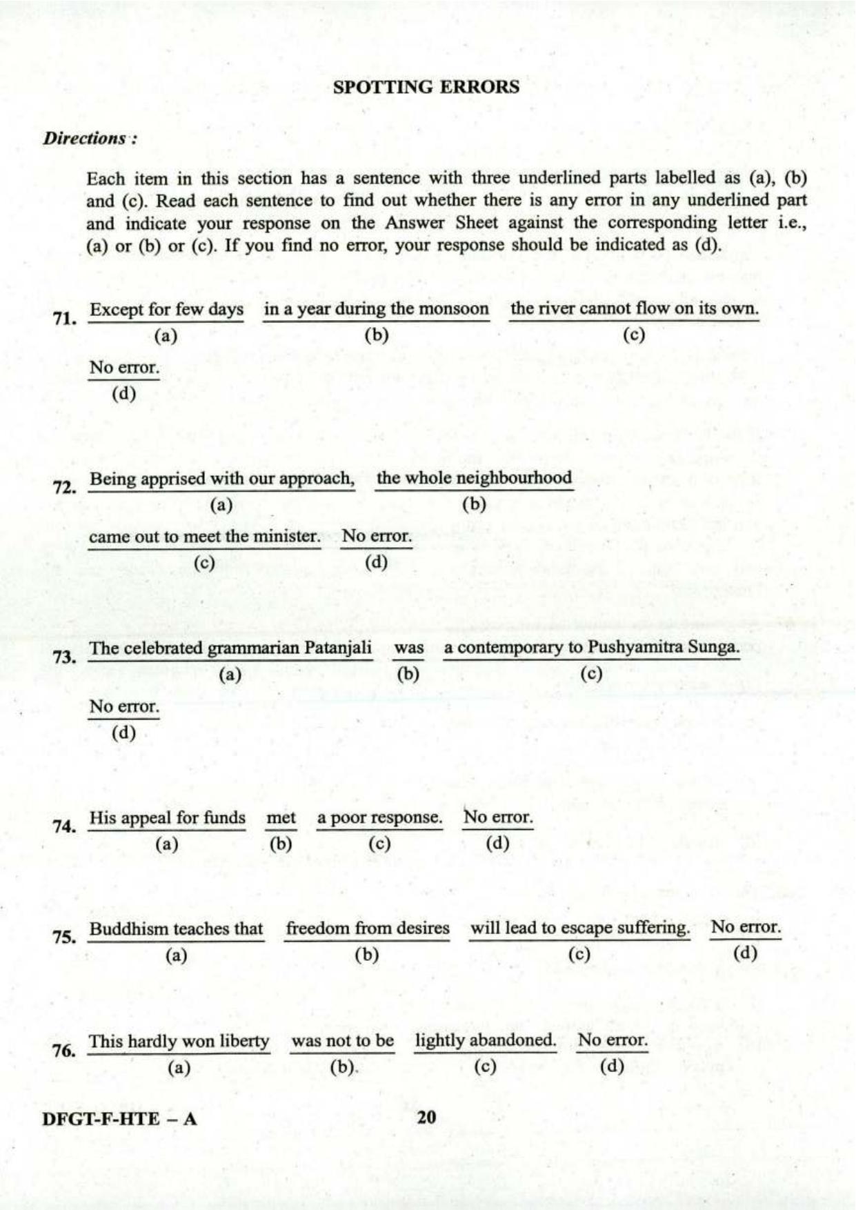 PBSSD General English Old Papers For BLS, PADEO, SPDM, and DPM - Page 20