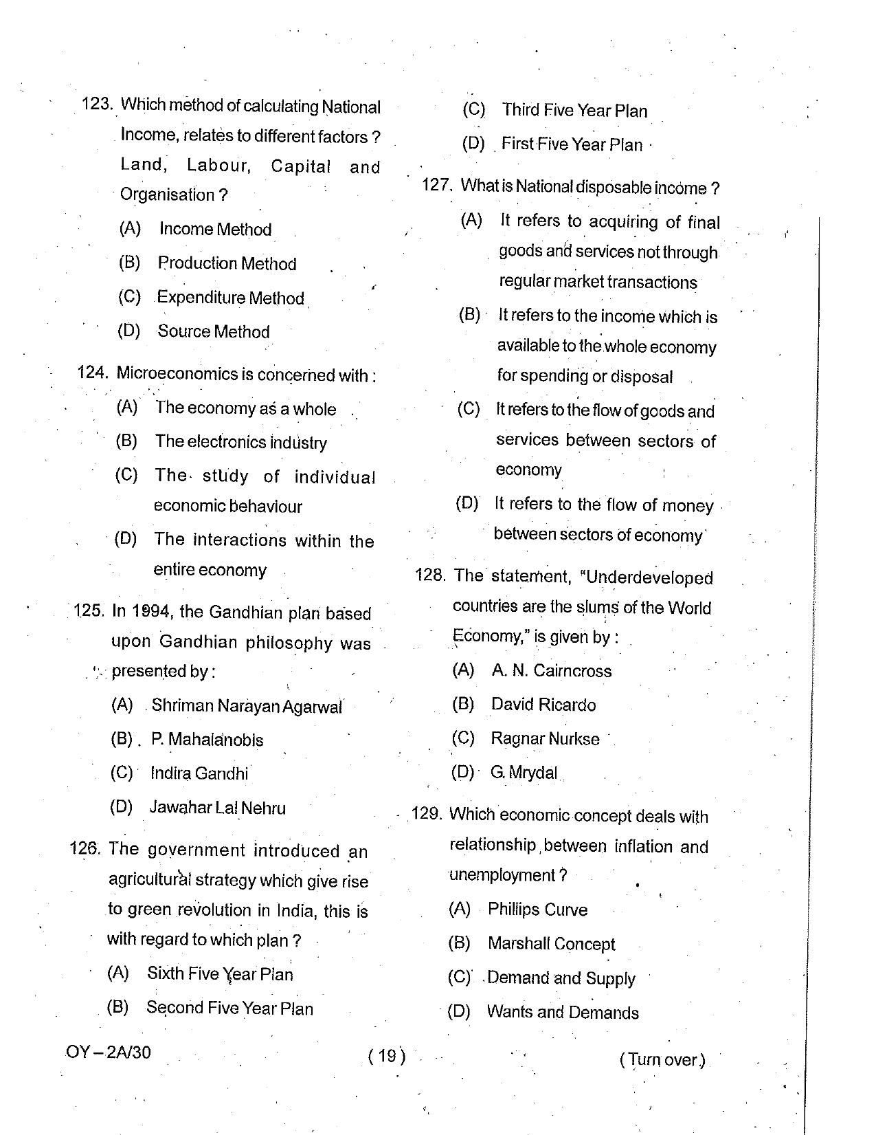 OSSC Junior Clerk Previous Question Papers - Page 19