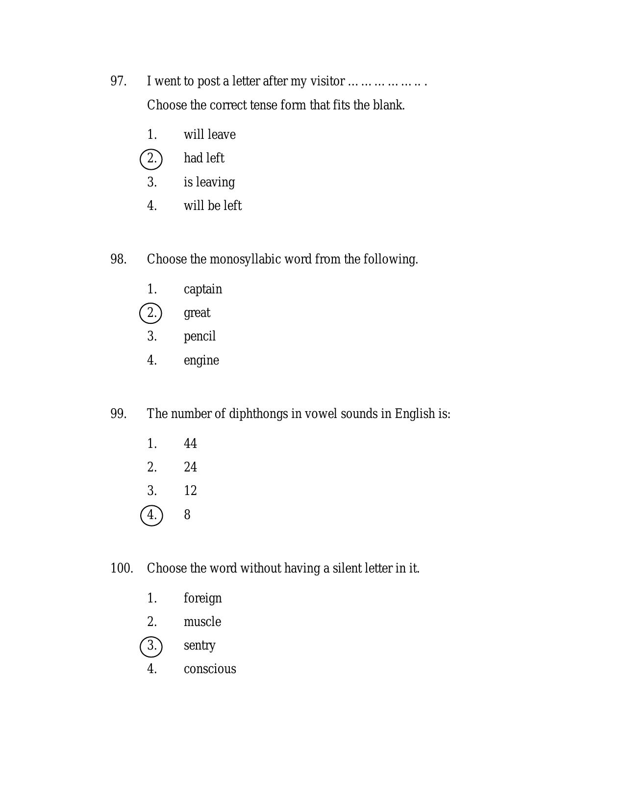 AP DSC SGT Urdu S1 Previous 2019 Question Paper PDF - Page 44