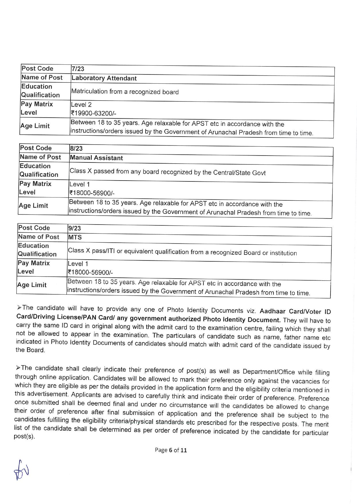 Arunachal Pradesh Staff Selection Board (APSSB) Combined Secondary Level Exam 2023 - Page 8